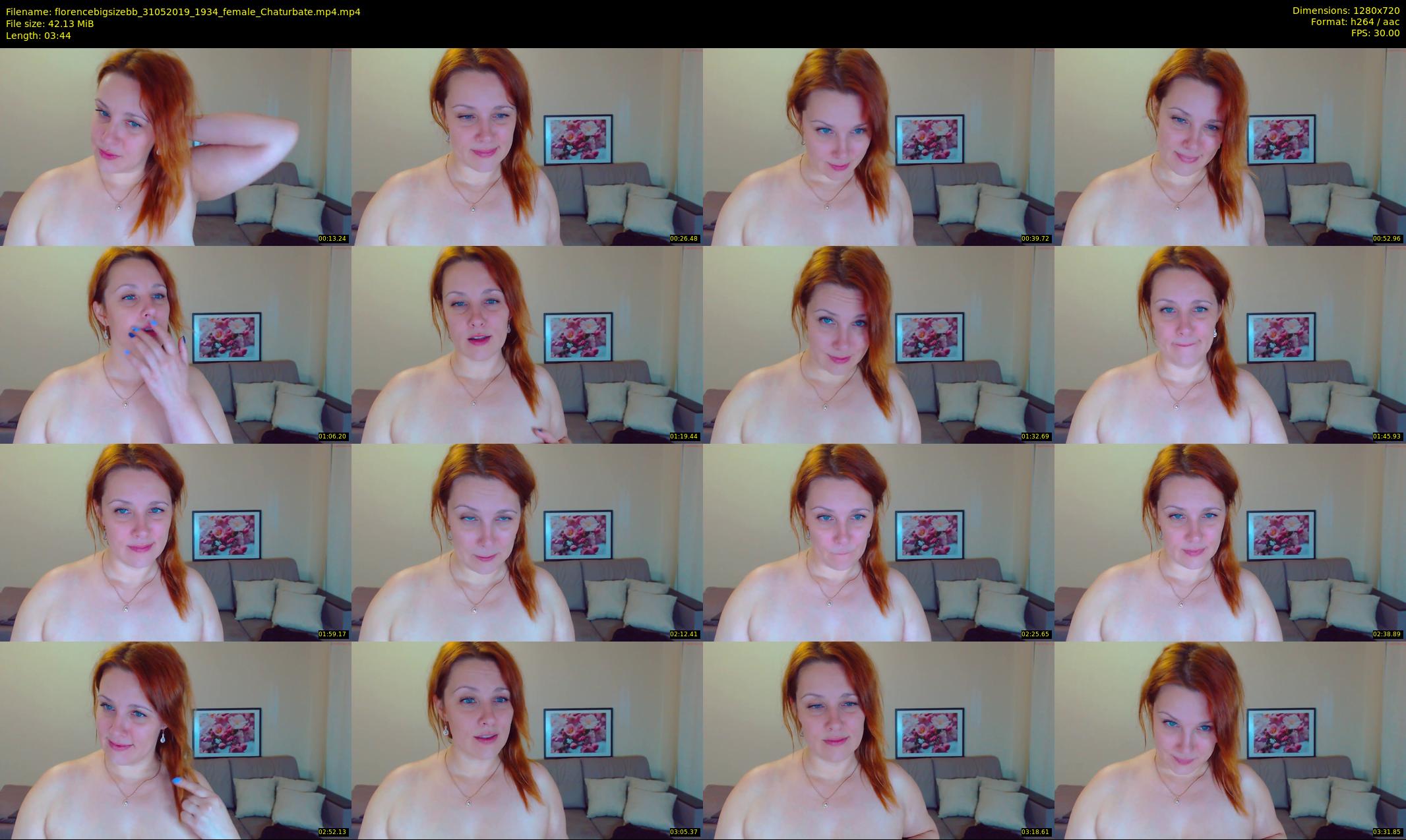 florencebigsizebb — 4 minute Chaturbate female cam show recording, 720p, May 31, 2019
