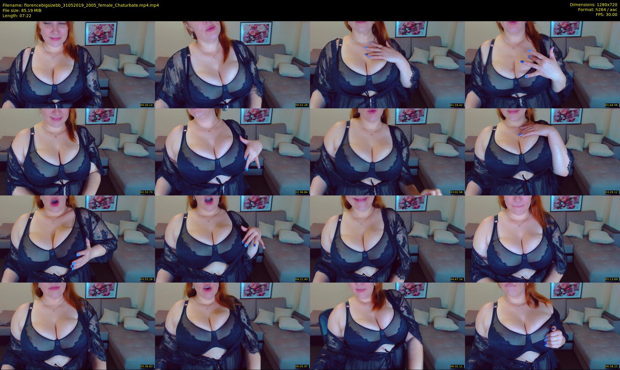 florencebigsizebb — 8 minute Chaturbate female cam show recording, 720p, May 31, 2019