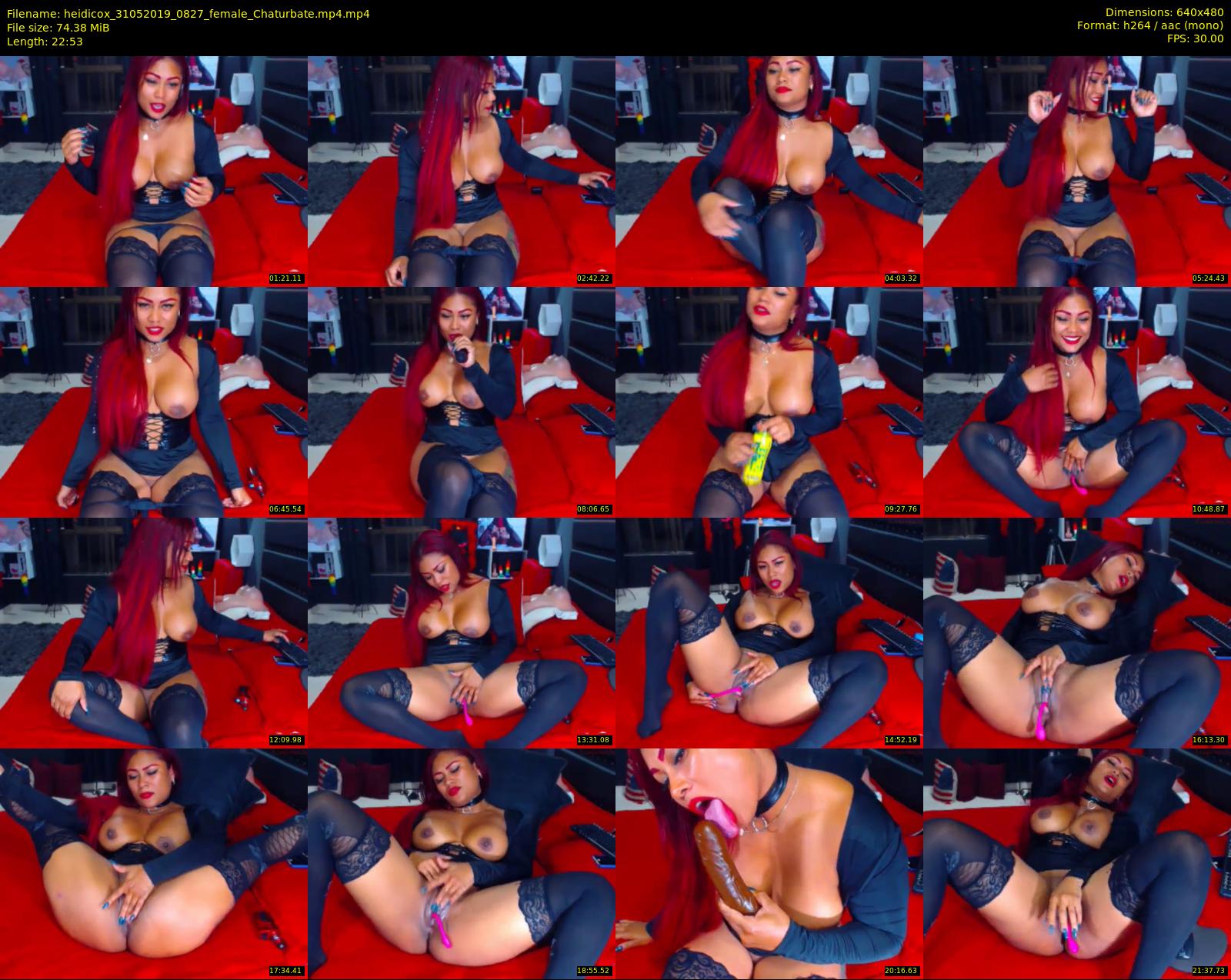 heidicox — 23 minute Chaturbate female cam show recording, 480p, May 31, 2019