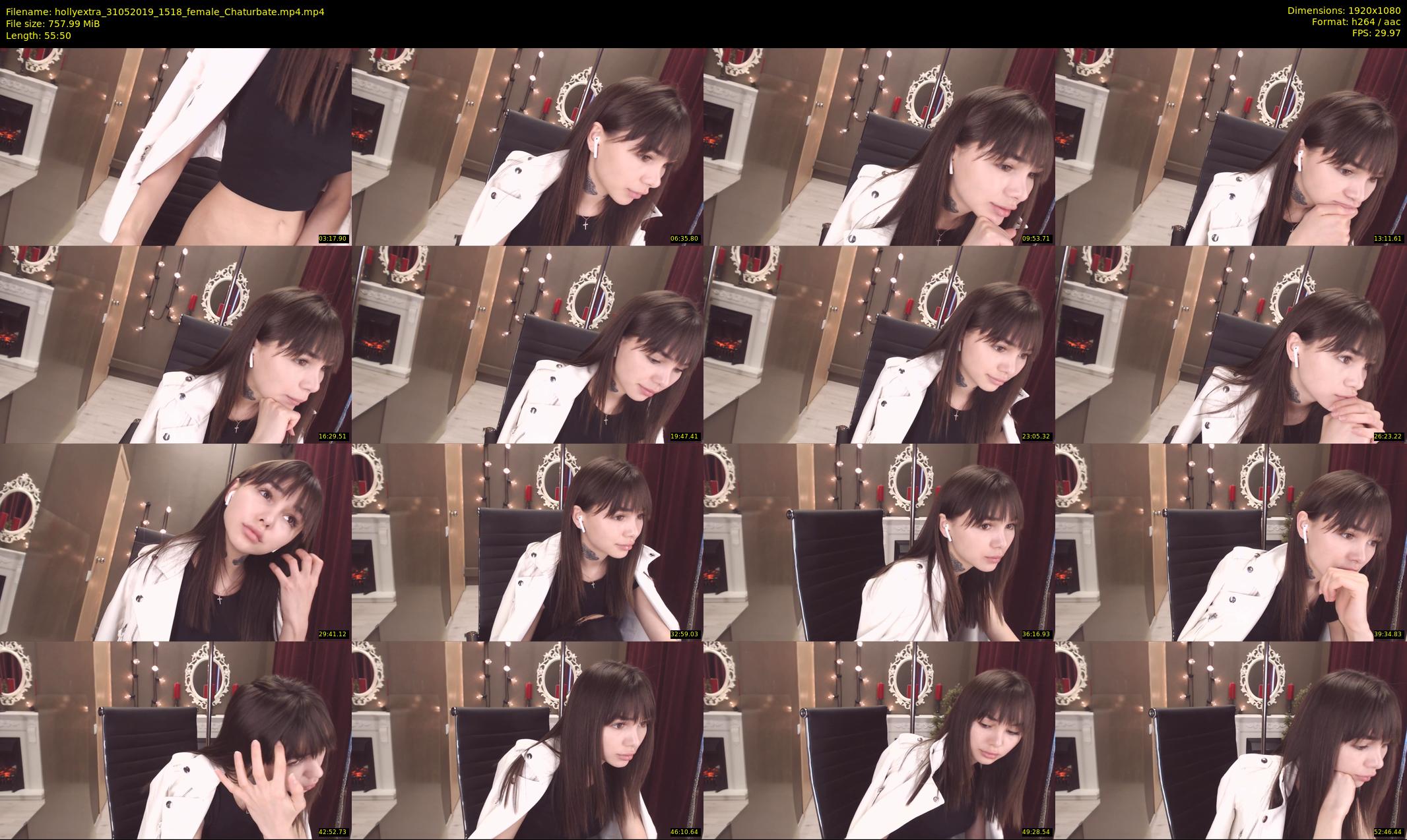 hollyextra — 56 minute Chaturbate female cam show recording, 1080p, May 31, 2019