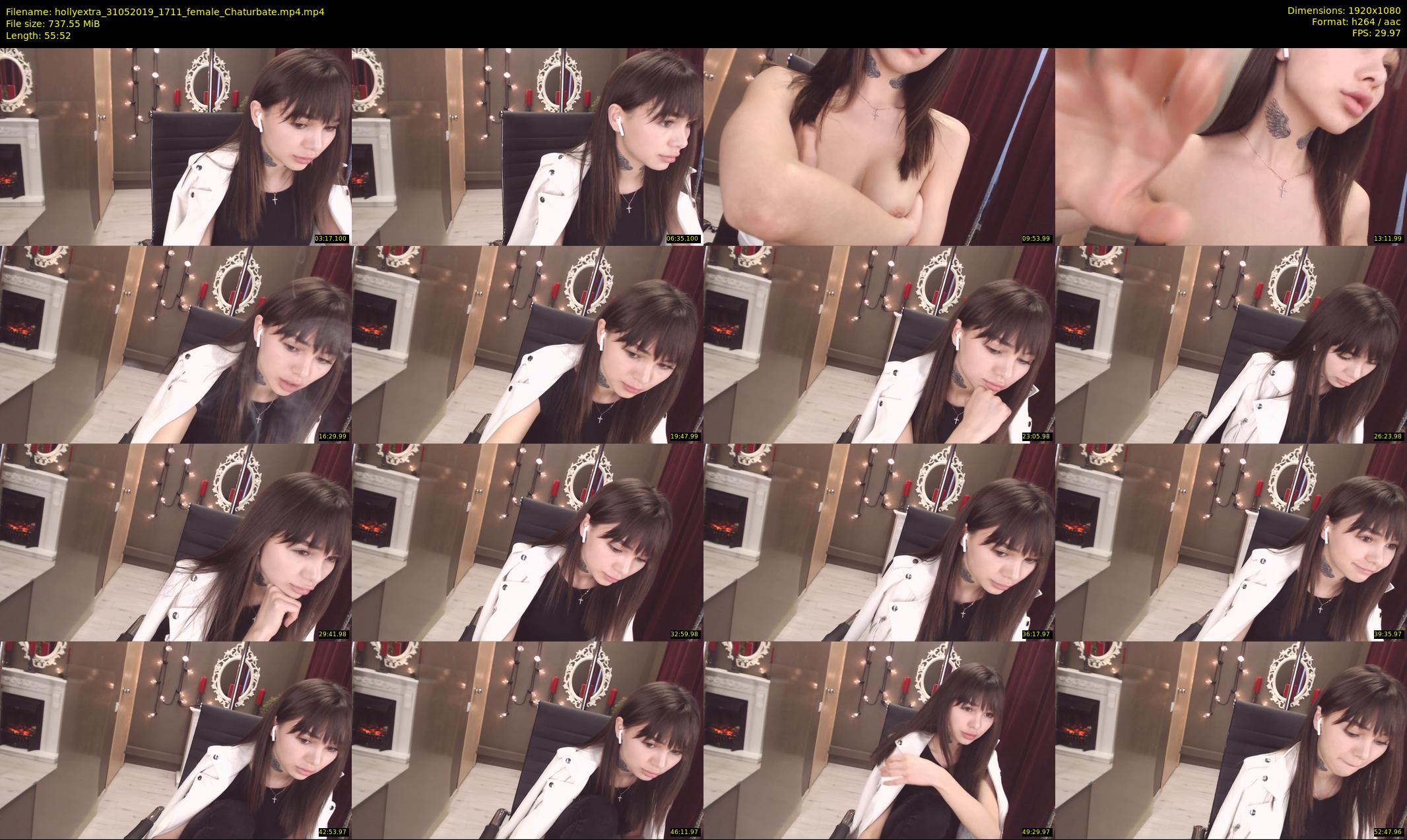 hollyextra — 56 minute Chaturbate female cam show recording, 1080p, May 31, 2019