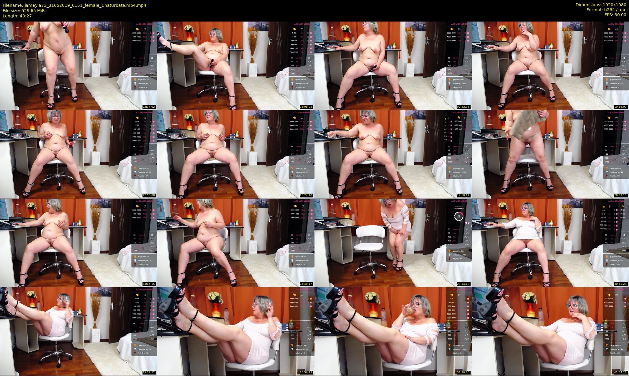 jameyla73 — 44 minute Chaturbate female cam show recording, 1080p, May 31, 2019