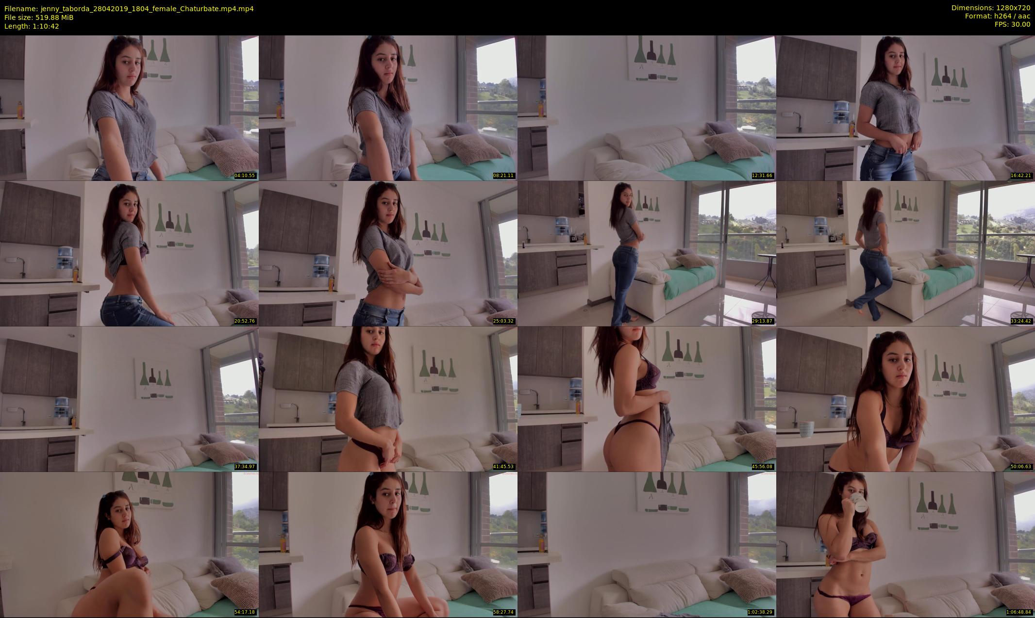 jenny_taborda — 71 minute Chaturbate female cam show recording, 720p, Apr 28, 2019