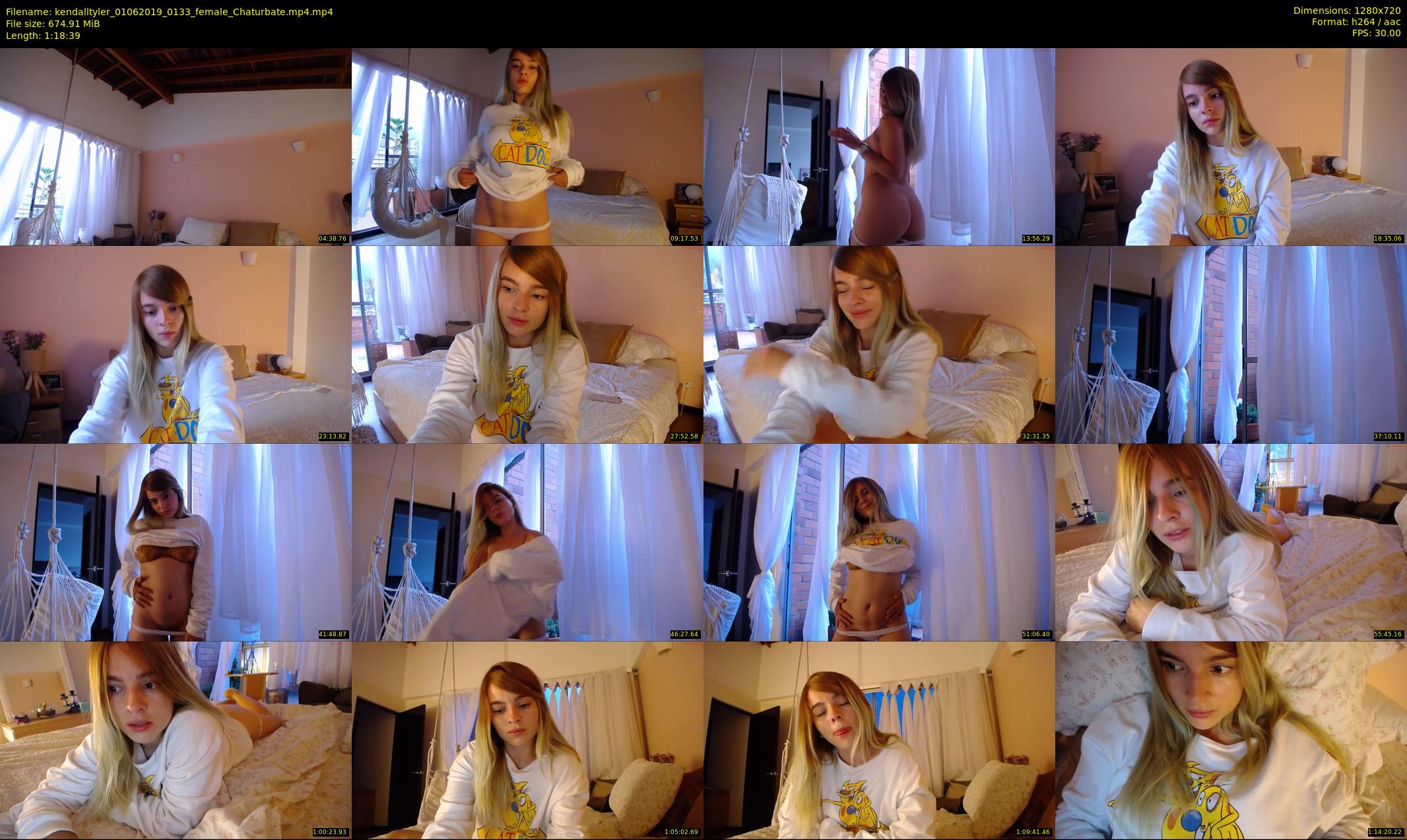 kendalltyler — 79 minute Chaturbate female cam show recording, 720p, Jun 1, 2019