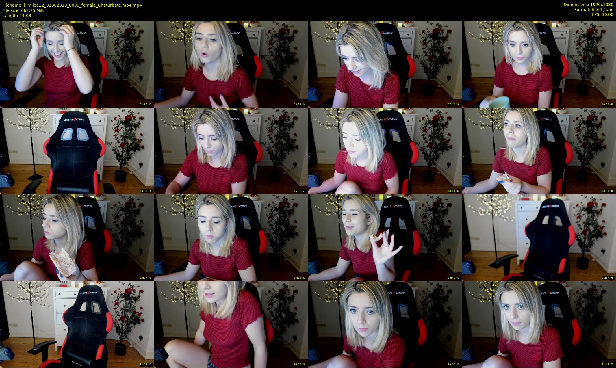 kimilee22 — 45 minute Chaturbate female cam show recording, 1080p, Jun 1, 2019