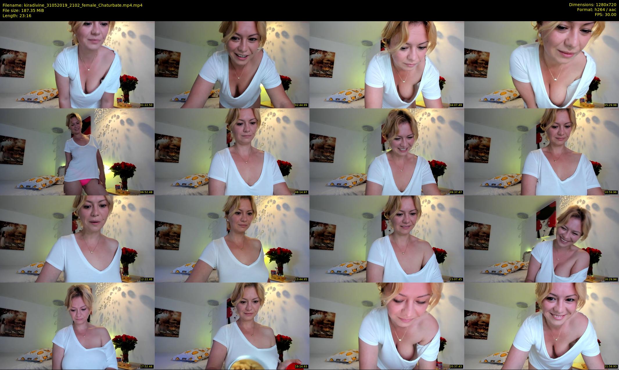 kiradivine — 24 minute Chaturbate female cam show recording, 720p, May 31, 2019