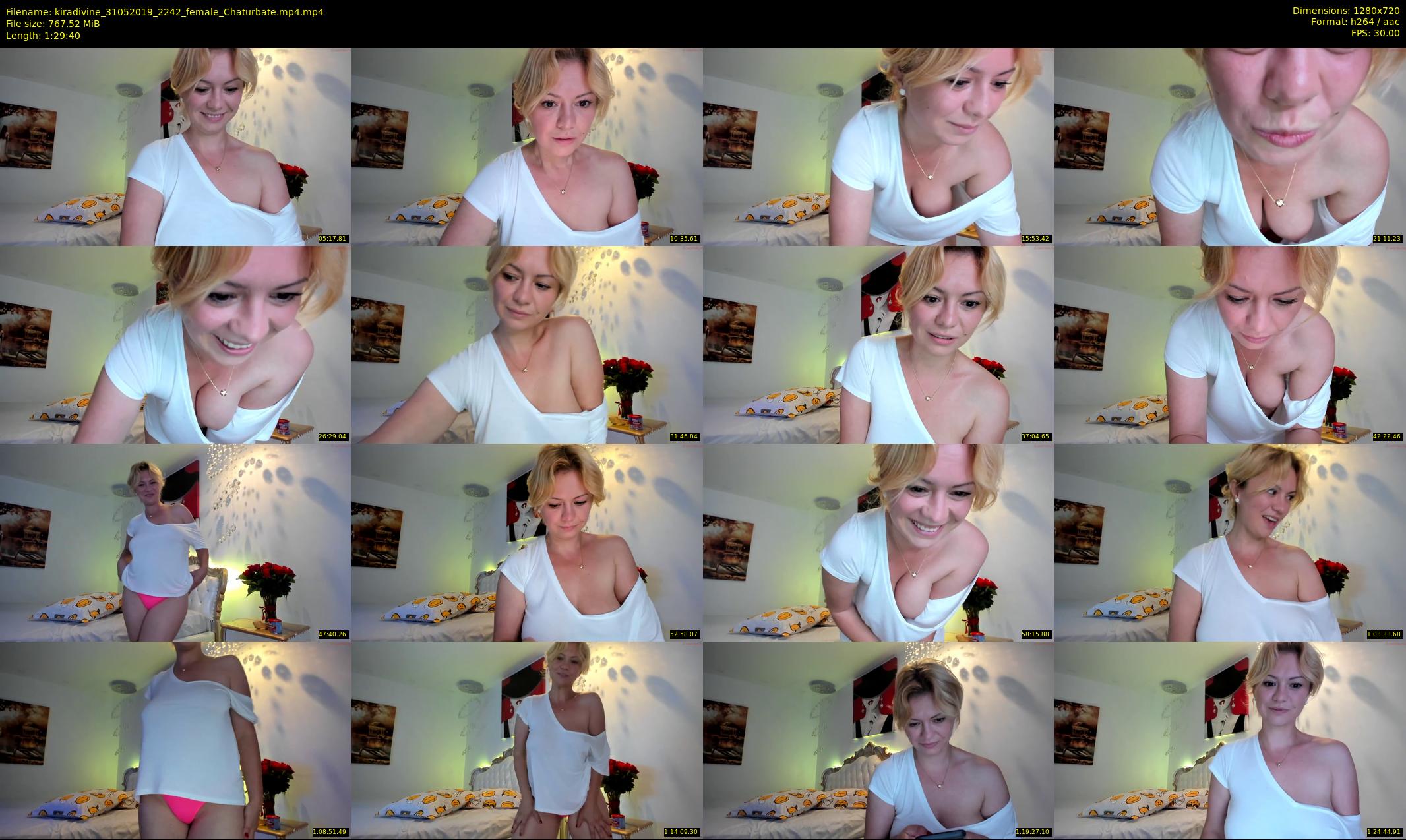 kiradivine — 90 minute Chaturbate female cam show recording, 720p, May 31, 2019
