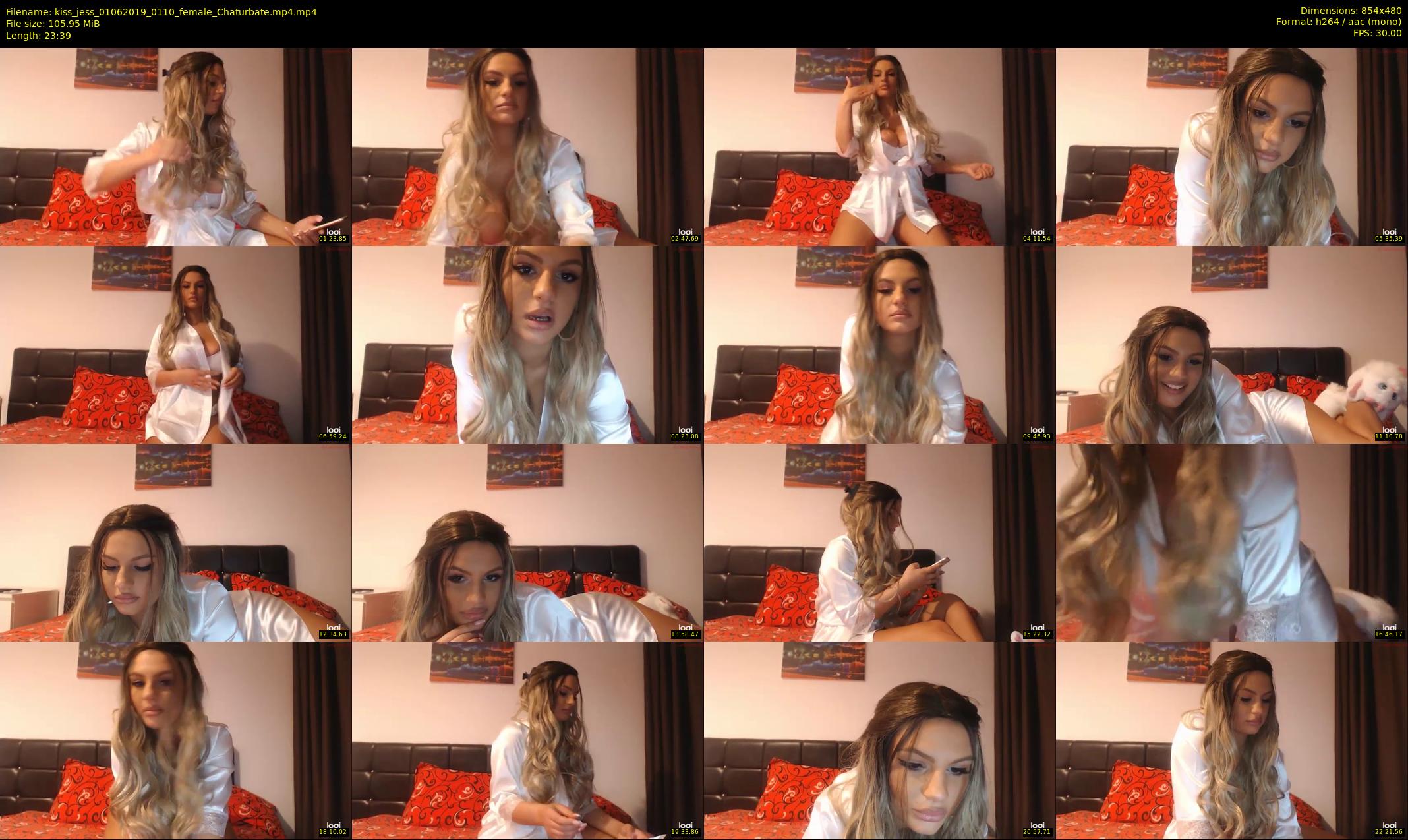 kiss_jess — 24 minute Chaturbate female cam show recording, 480p, Jun 1, 2019