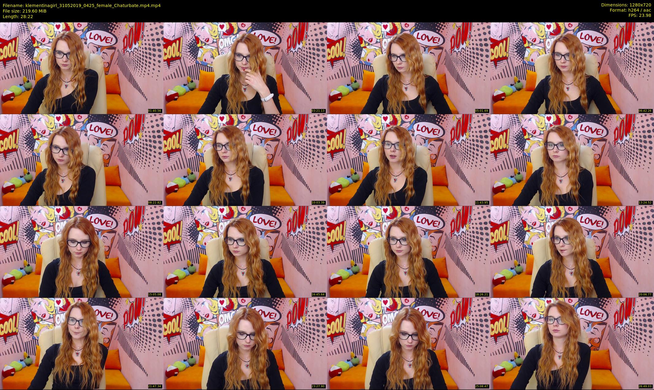 klementinagirl — 29 minute Chaturbate female cam show recording, 720p, May 31, 2019