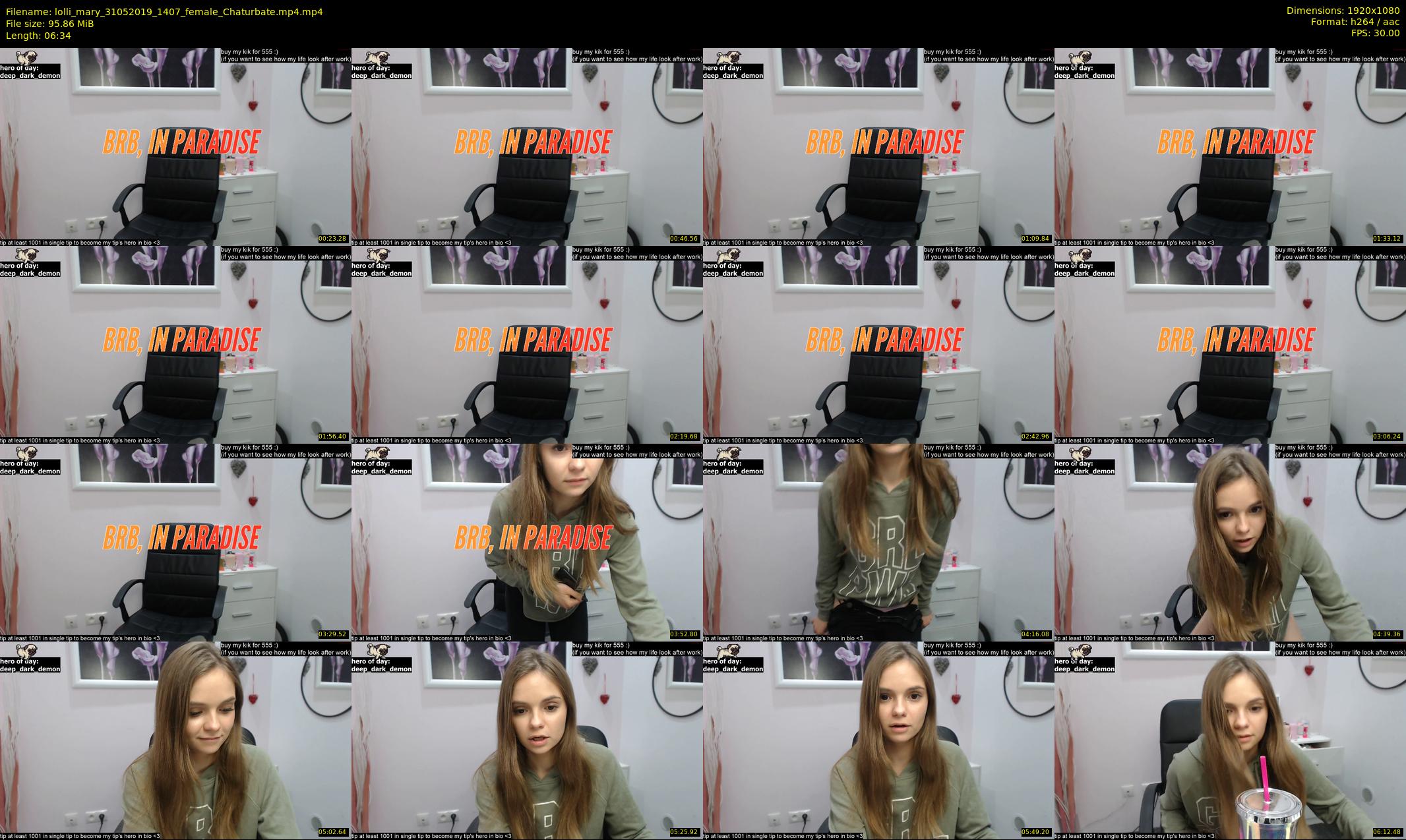 lolli_mary — 7 minute Chaturbate female cam show recording, 1080p, May 31, 2019