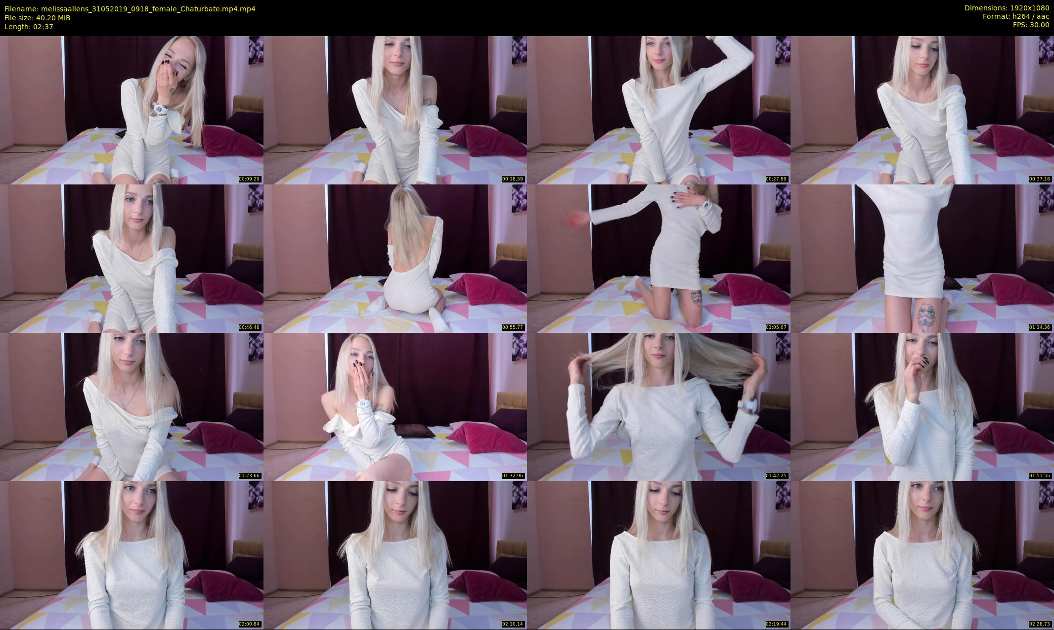 melissaallens — 3 minute Chaturbate female cam show recording, 1080p, May 31, 2019