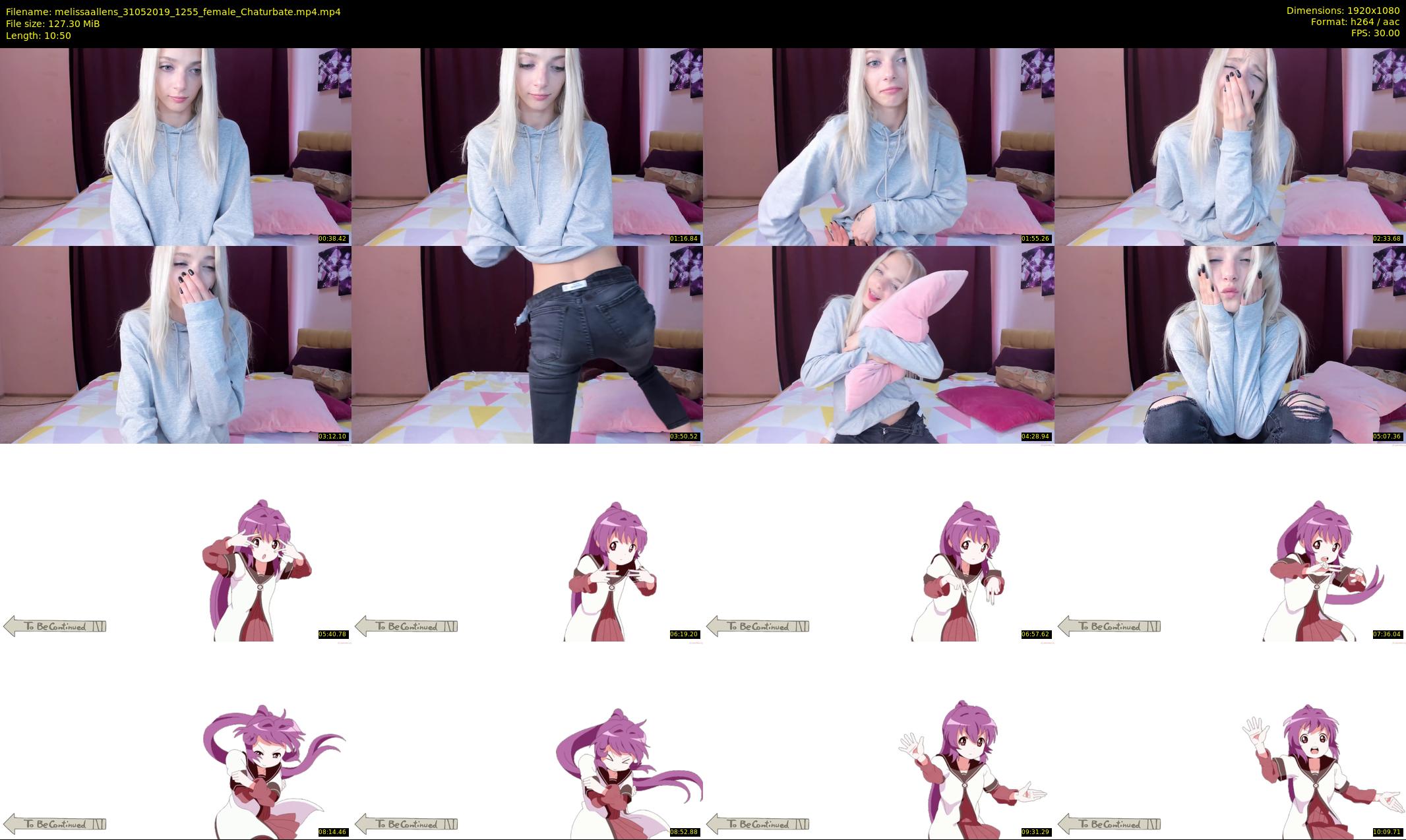 melissaallens — 11 minute Chaturbate female cam show recording, 1080p, May 31, 2019