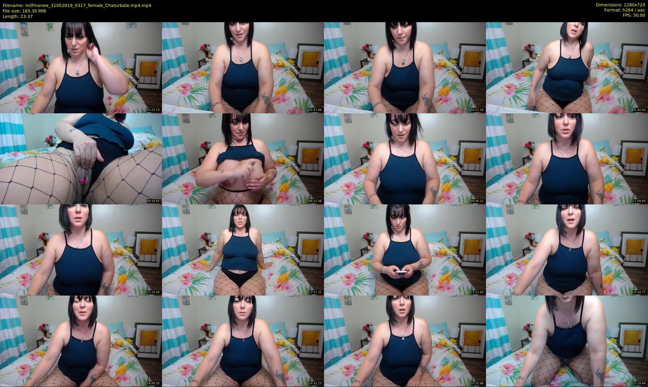 milfmonee — 24 minute Chaturbate female cam show recording, 720p, May 31, 2019