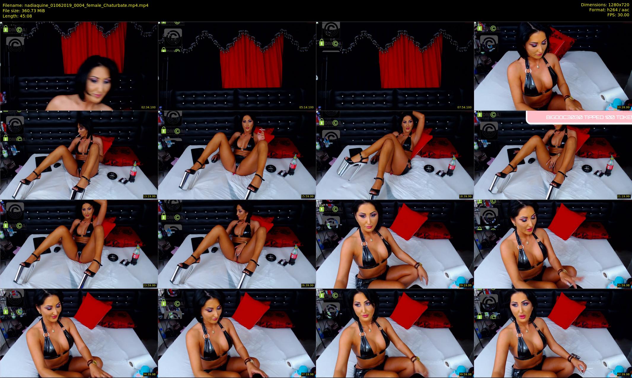 nadiaquine — 46 minute Chaturbate female cam show recording, 720p, Jun 1, 2019
