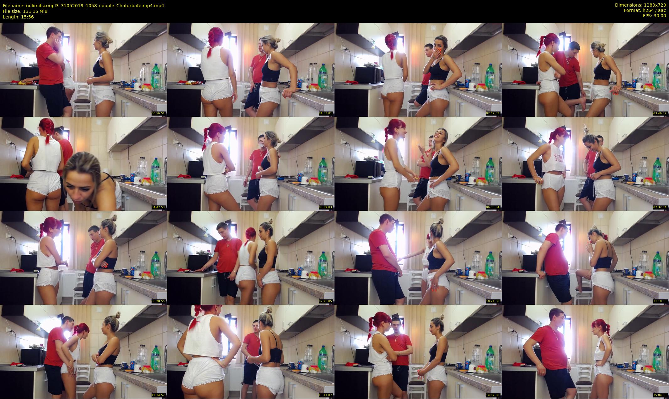 nolimitscoupl3 — 16 minute Chaturbate couple cam show recording, 720p, May 31, 2019