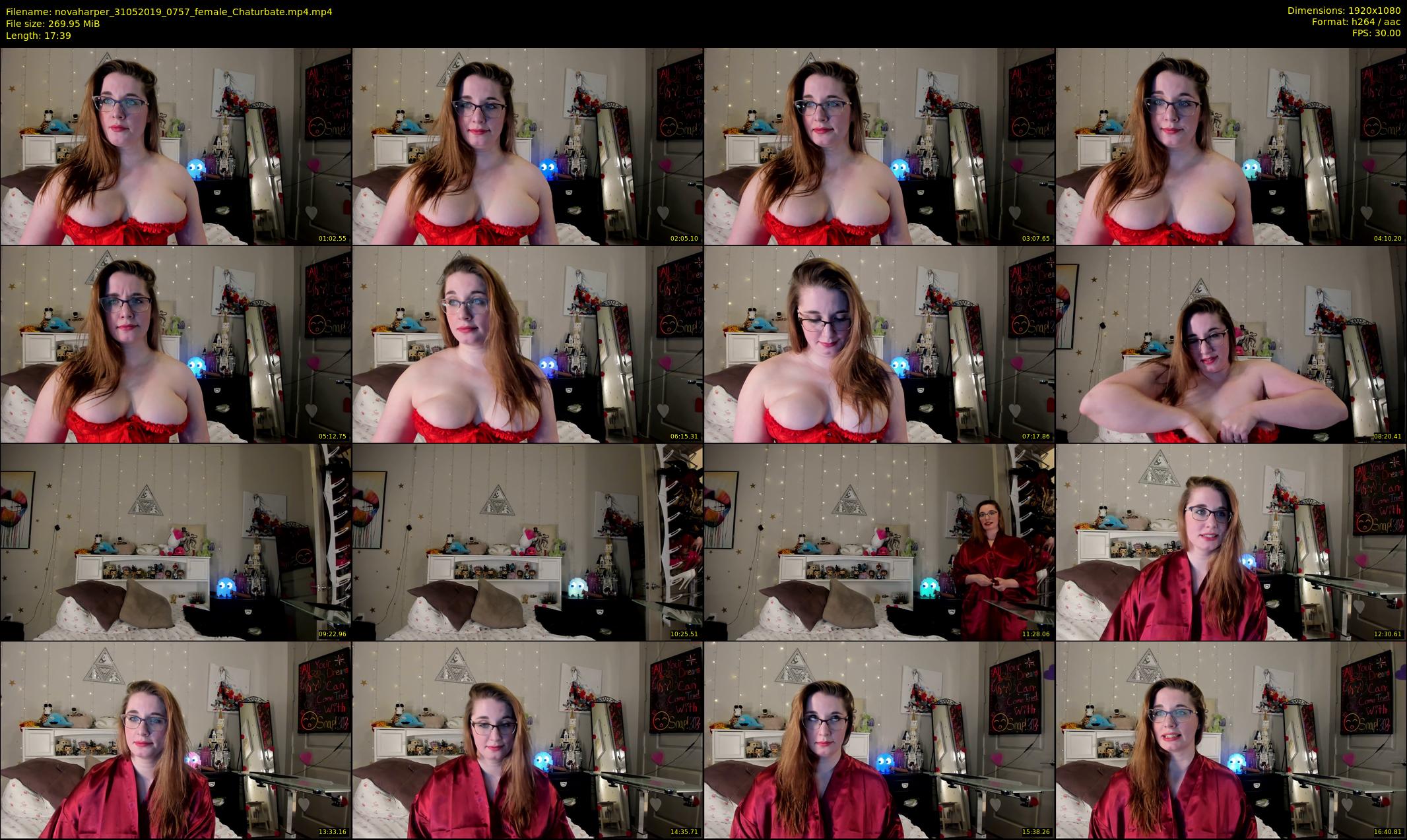 novaharper — 18 minute Chaturbate female cam show recording, 1080p, May 31, 2019