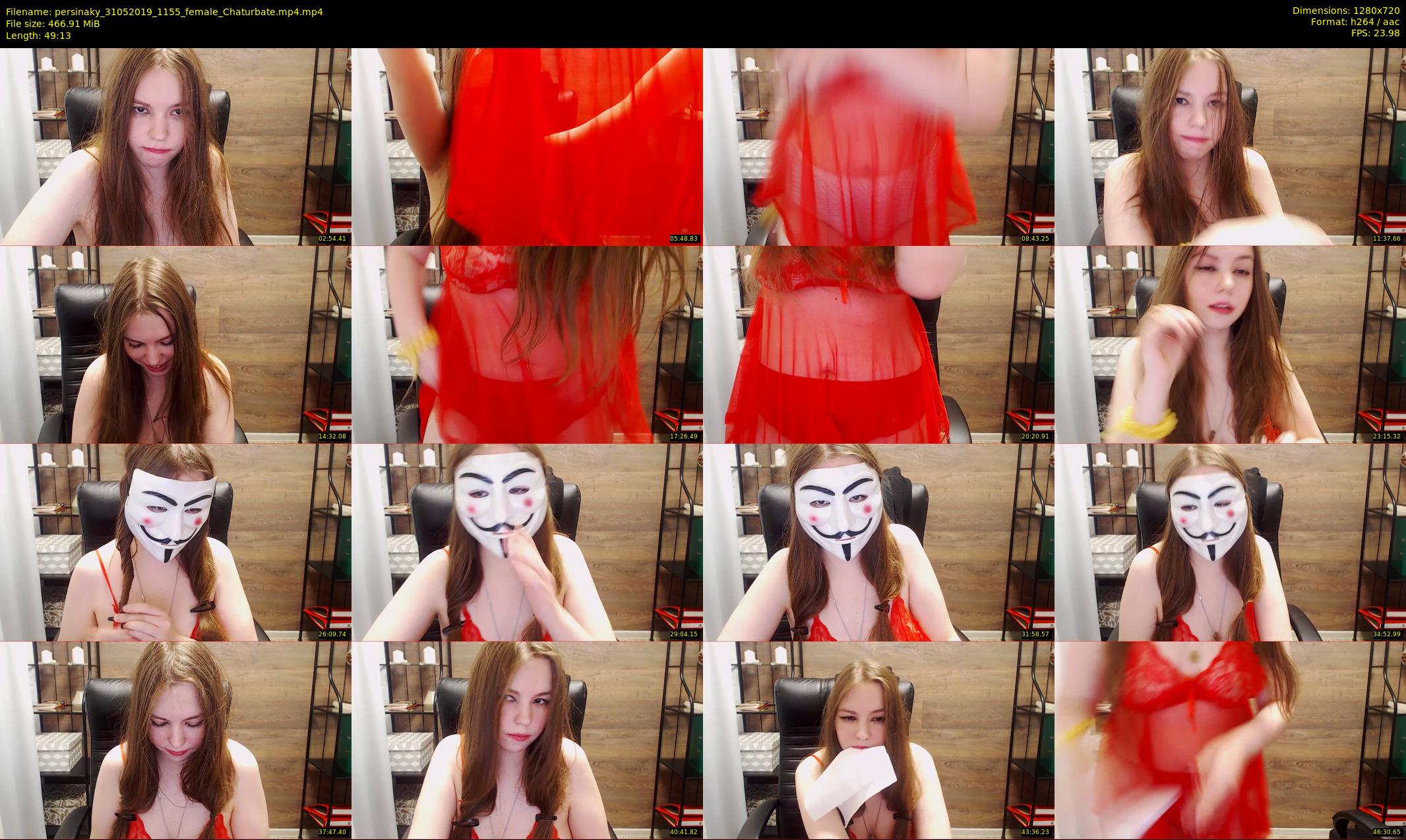 persinaky — 50 minute Chaturbate female cam show recording, 720p, May 31, 2019