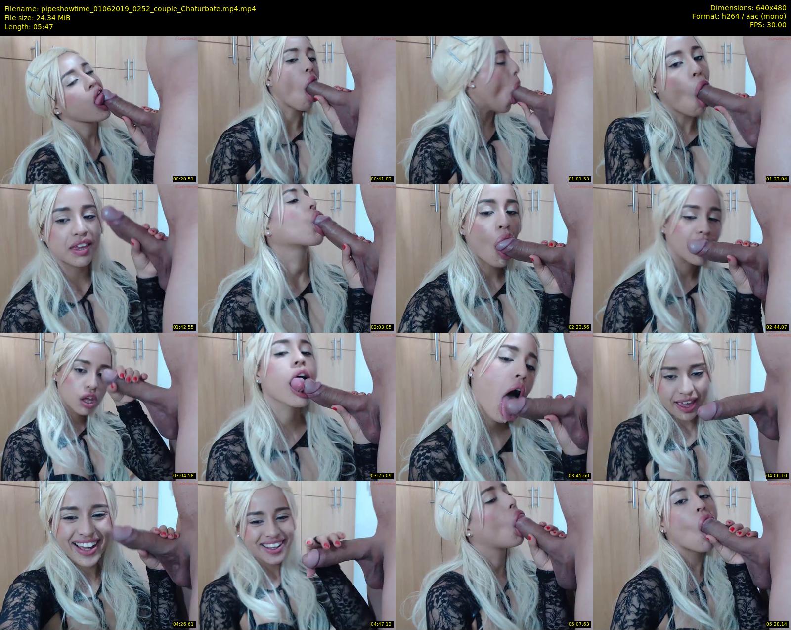 pipeshowtime — 6 minute Chaturbate couple cam show recording, 480p, Jun 1, 2019