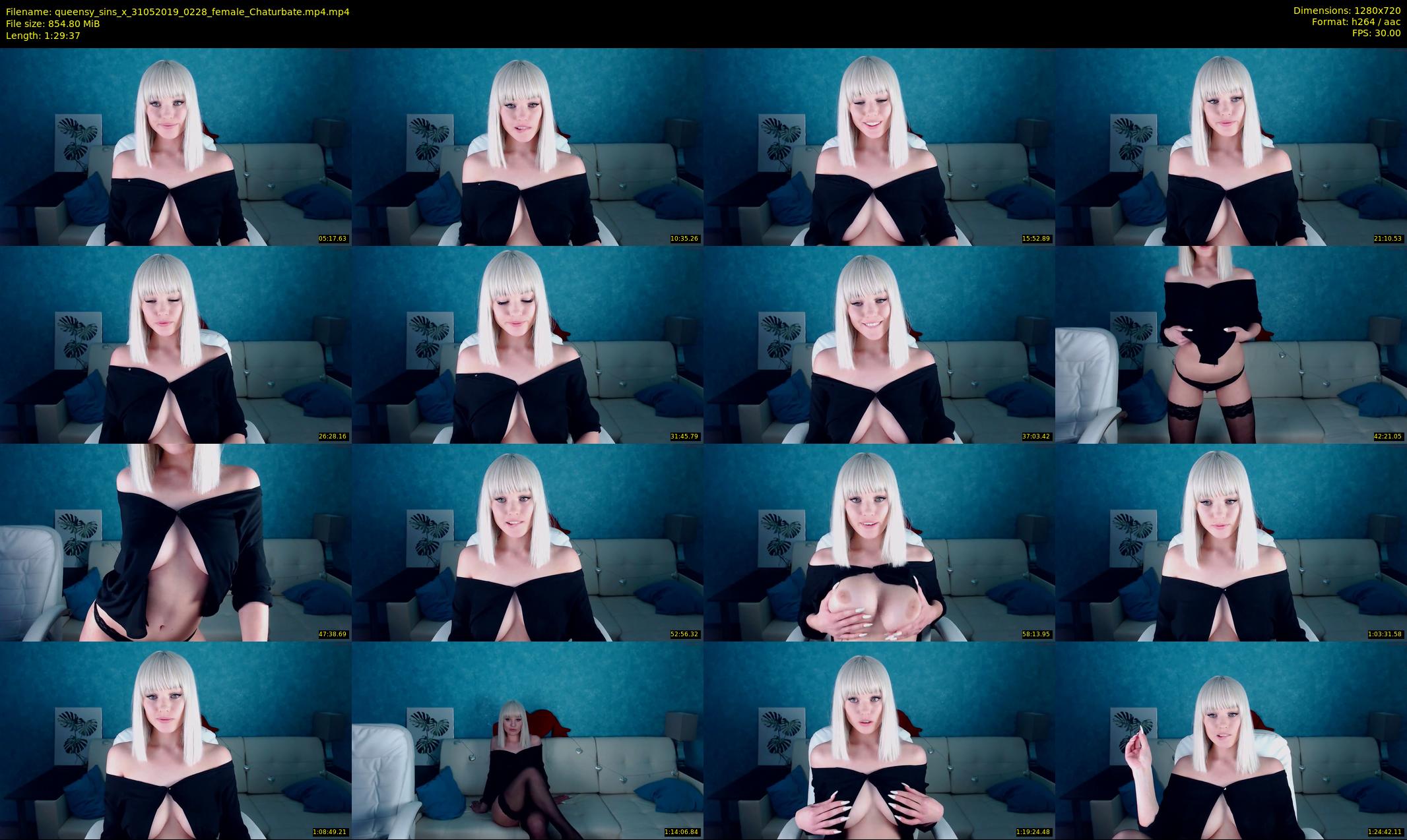 queensy_sins_x — 90 minute Chaturbate female cam show recording, 720p, May 31, 2019