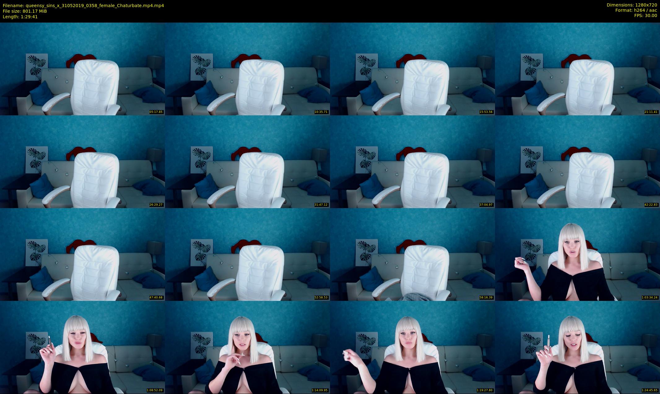 queensy_sins_x — 90 minute Chaturbate female cam show recording, 720p, May 31, 2019