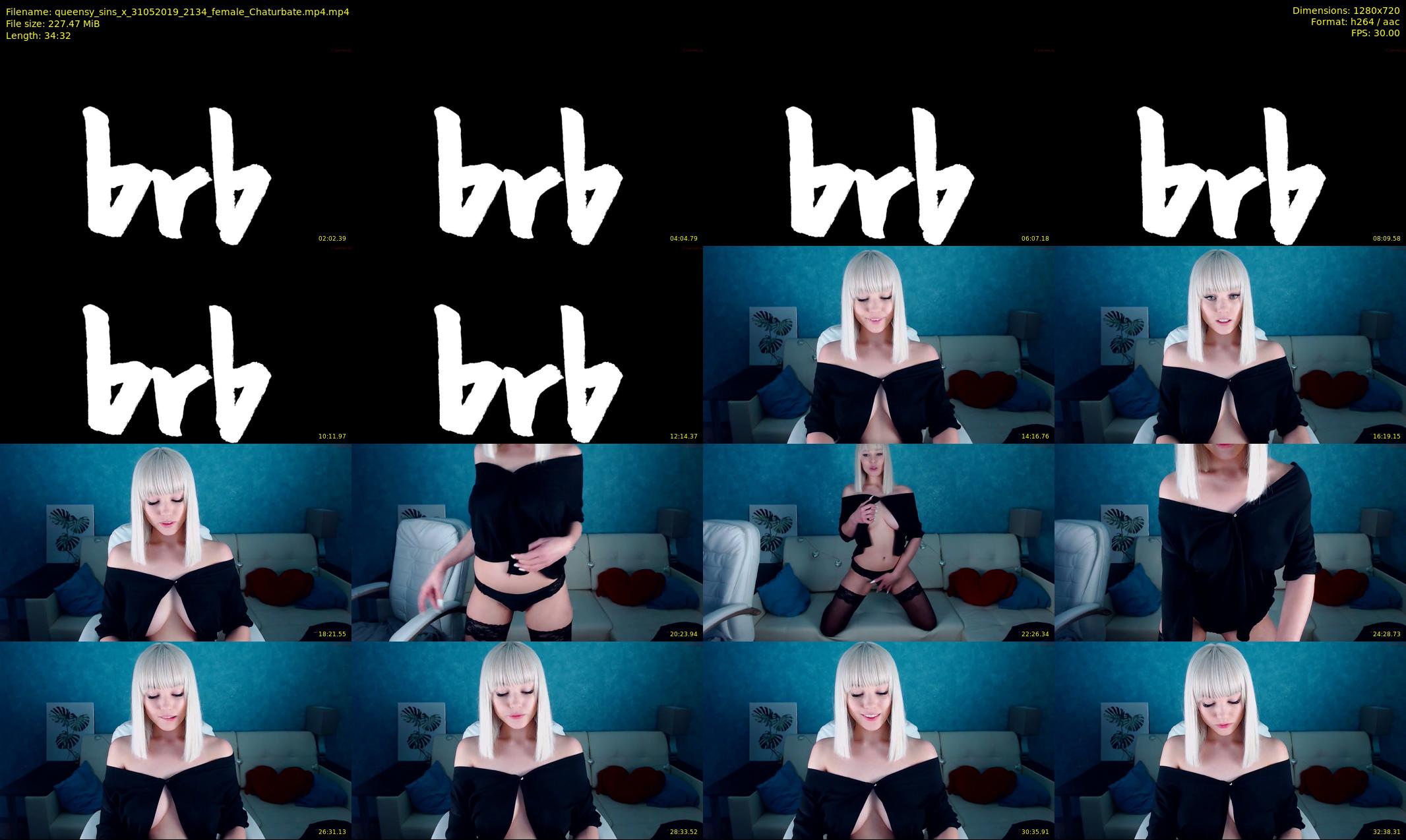 queensy_sins_x — 35 minute Chaturbate female cam show recording, 720p, May 31, 2019