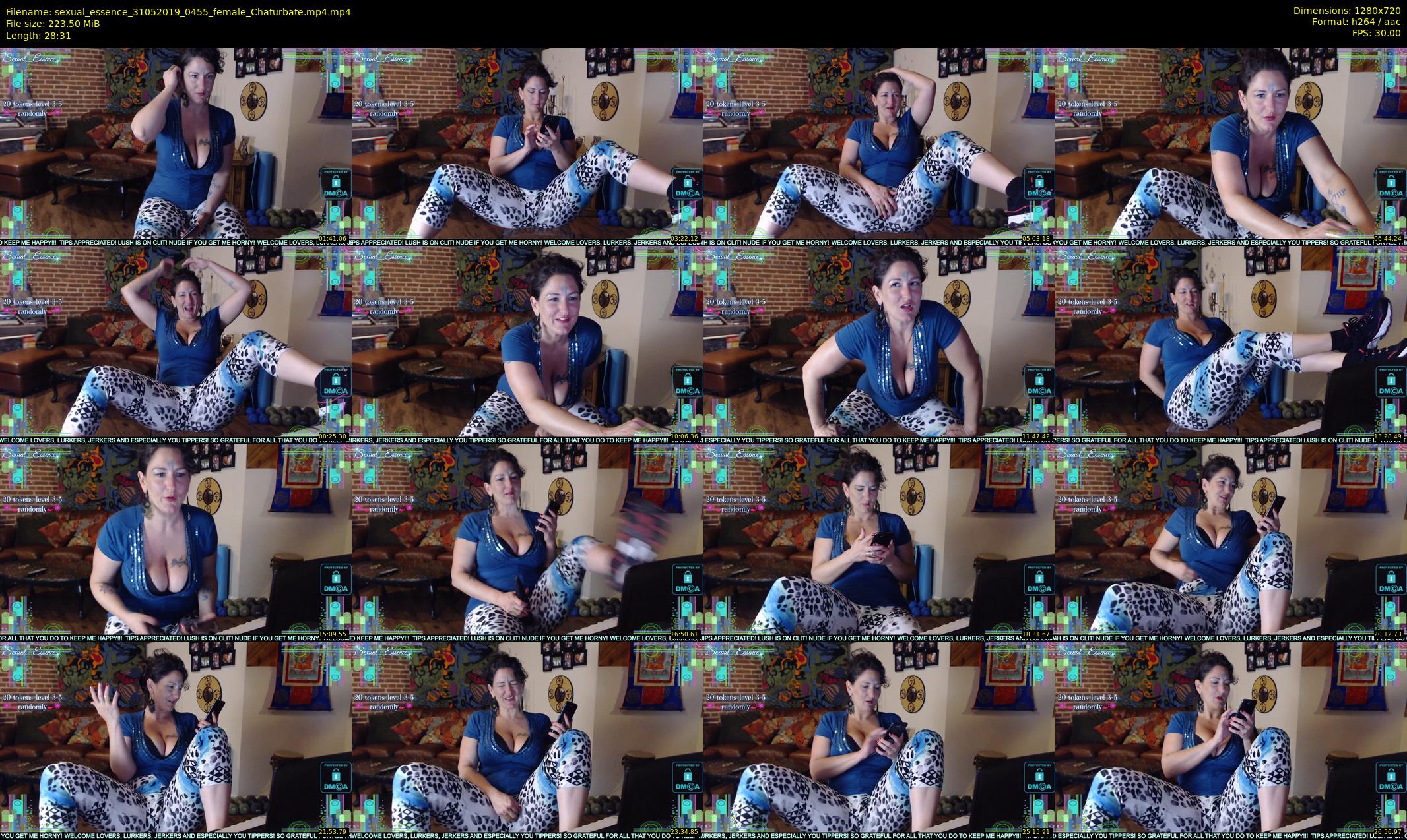 sexual_essence — 29 minute Chaturbate female cam show recording, 720p, May 31, 2019