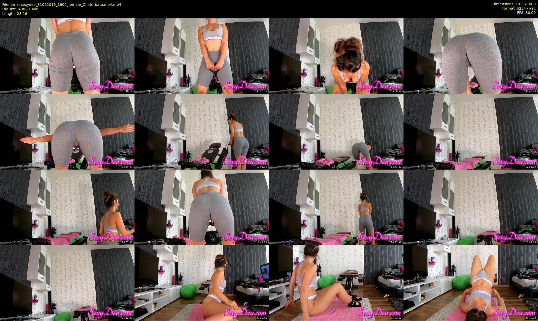 sexydea — 29 minute Chaturbate female cam show recording, 1080p, May 31, 2019