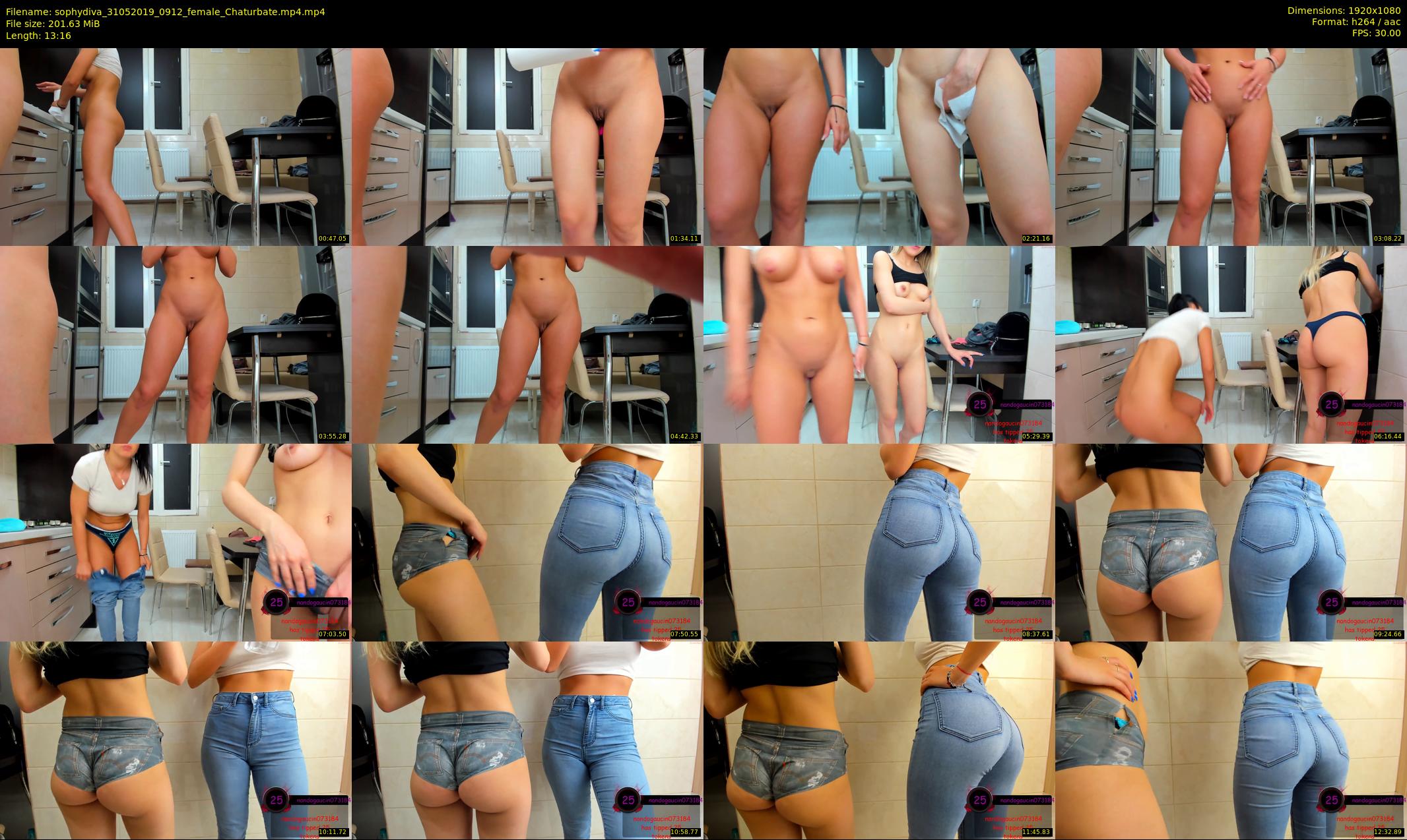 sophydiva — 14 minute Chaturbate female cam show recording, 1080p, May 31, 2019
