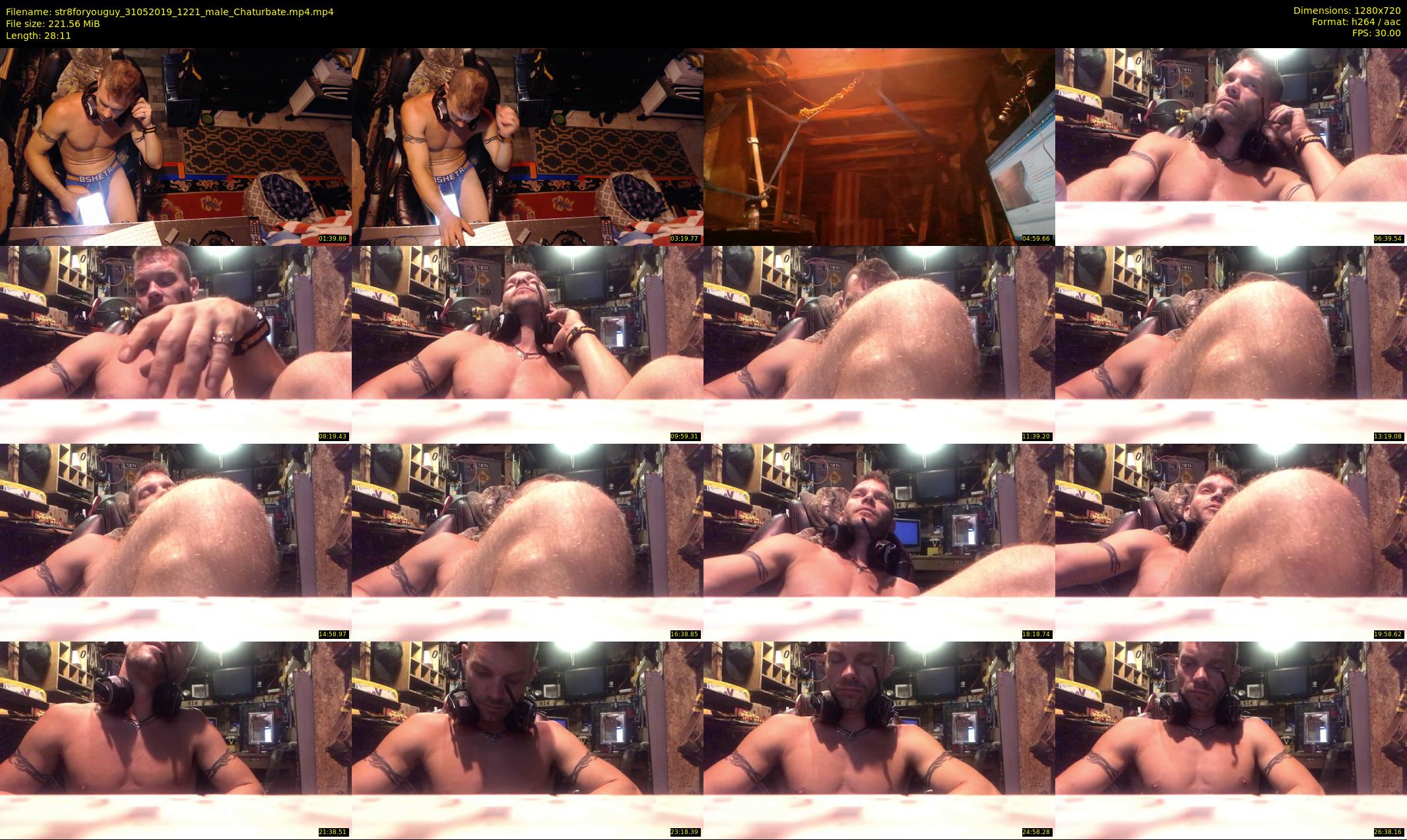 str8foryouguy — 29 minute Chaturbate male cam show recording, 720p, May 31, 2019