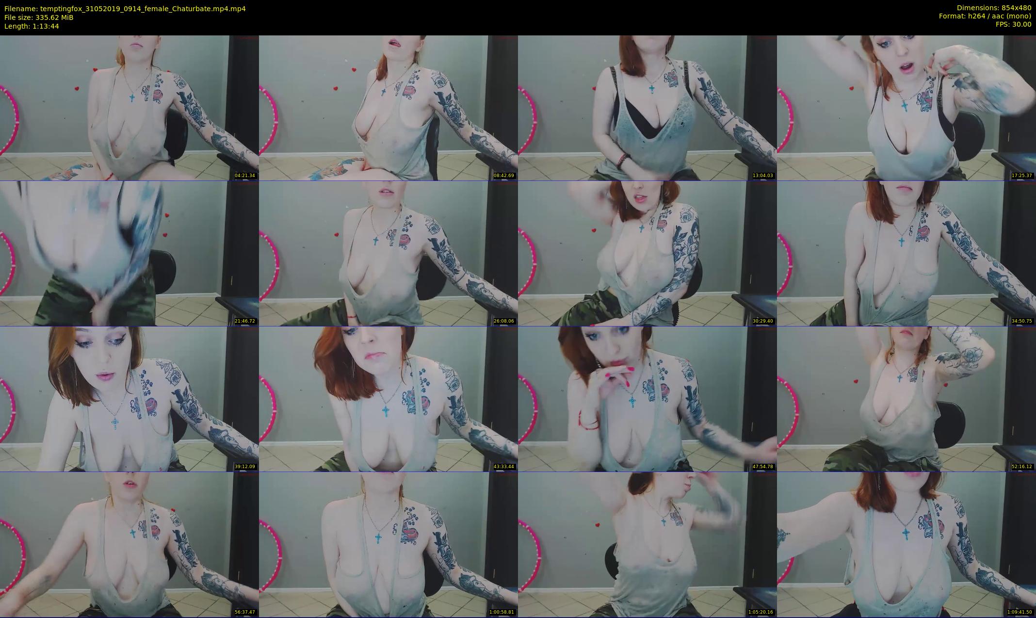 temptingfox — 74 minute Chaturbate female cam show recording, 480p, May 31, 2019