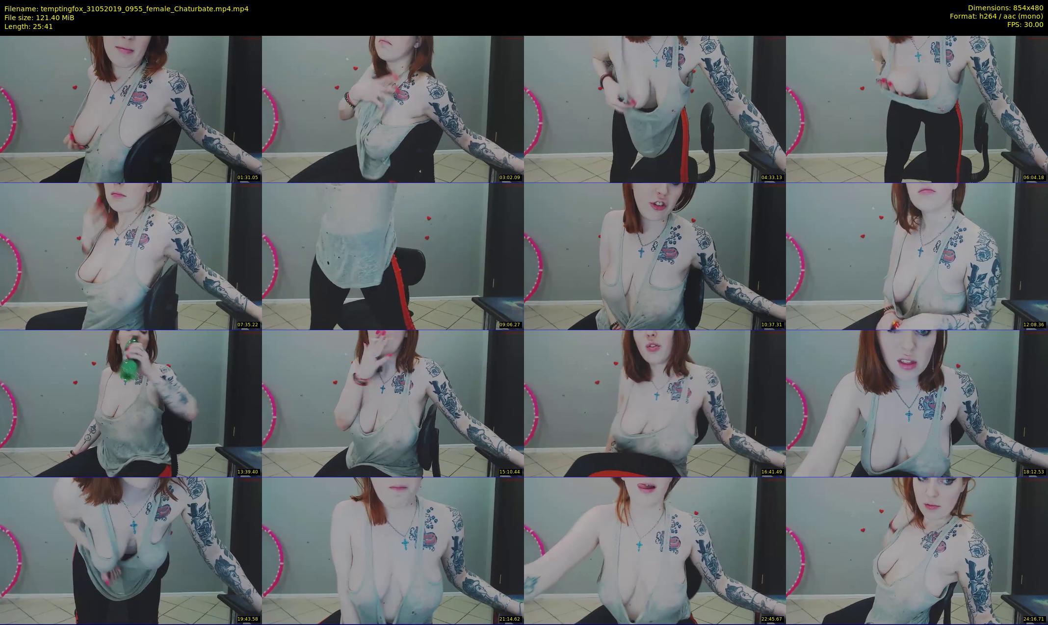 temptingfox — 26 minute Chaturbate female cam show recording, 480p, May 31, 2019