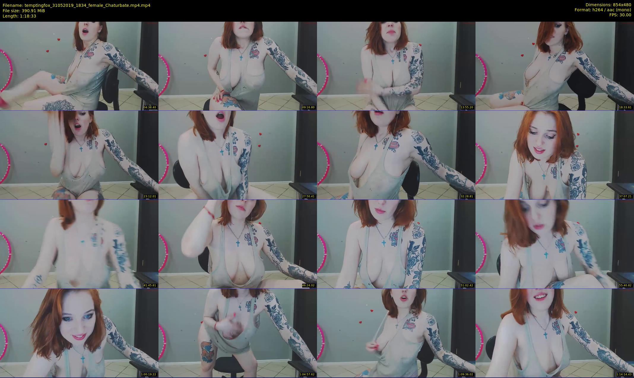 temptingfox — 79 minute Chaturbate female cam show recording, 480p, May 31, 2019