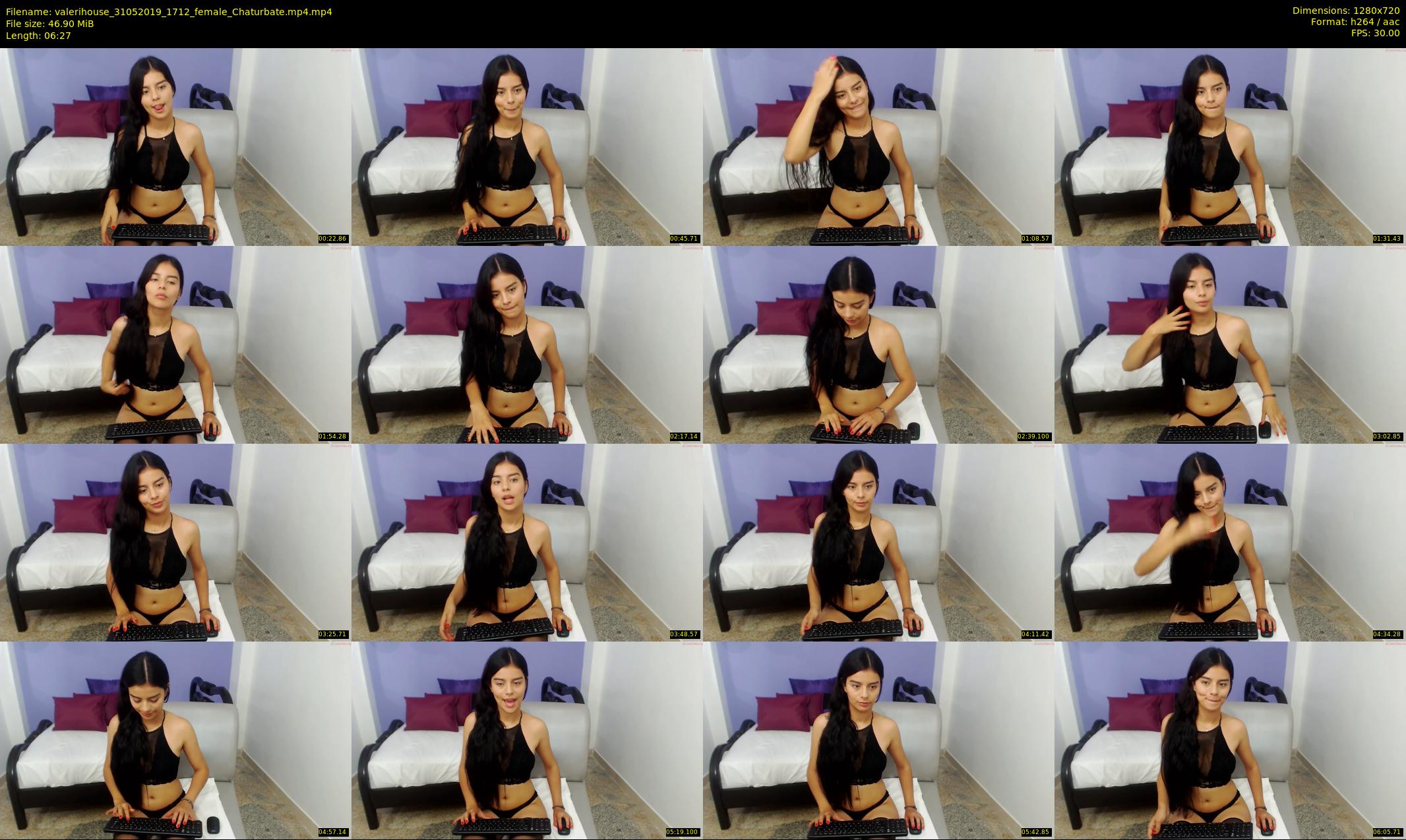 valerihouse — 7 minute Chaturbate female cam show recording, 720p, May 31, 2019