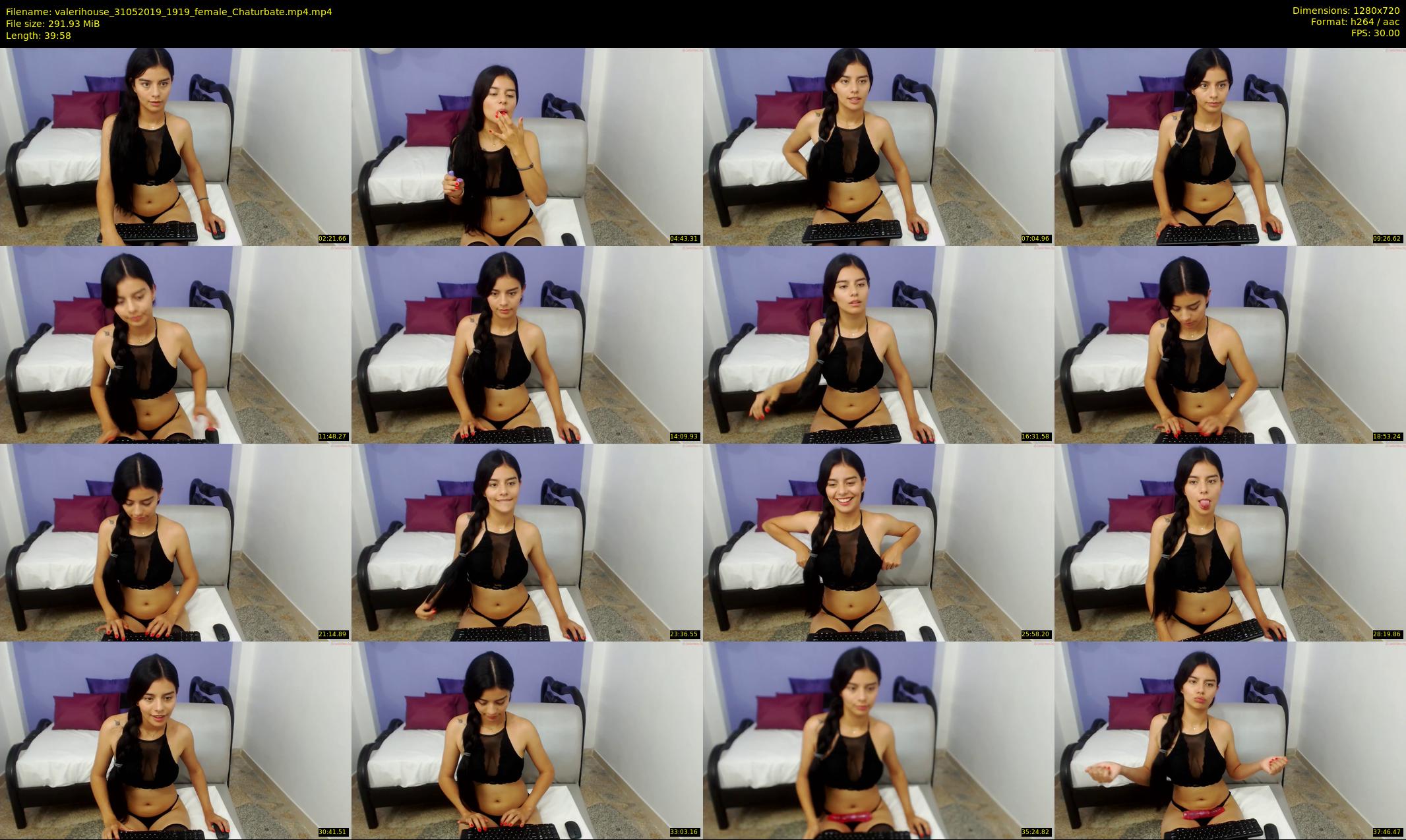 valerihouse — 40 minute Chaturbate female cam show recording, 720p, May 31, 2019