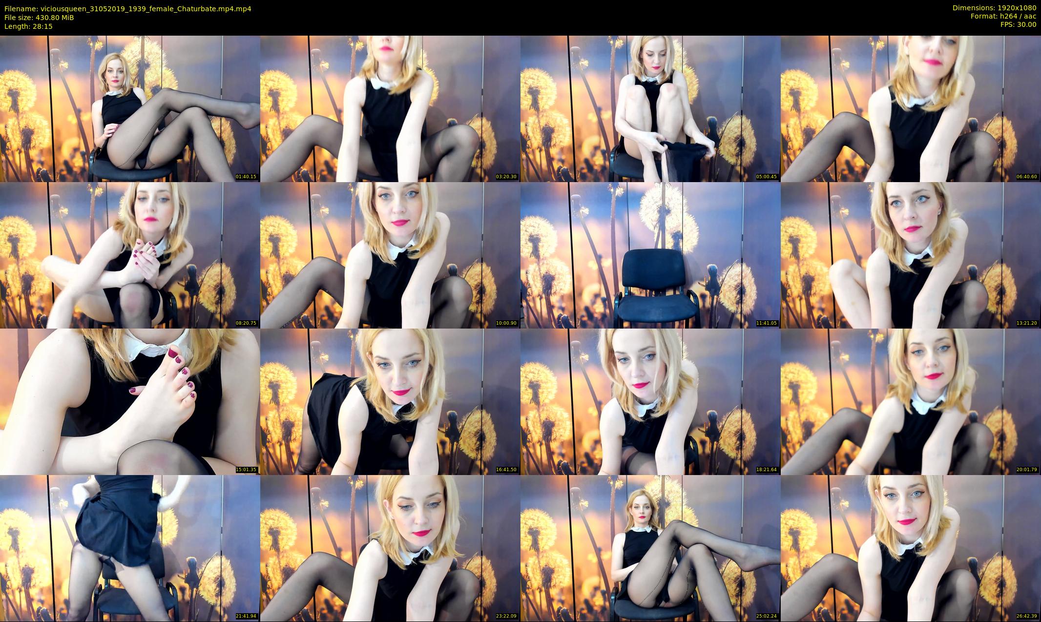 viciousqueen — 29 minute Chaturbate female cam show recording, 1080p, May 31, 2019