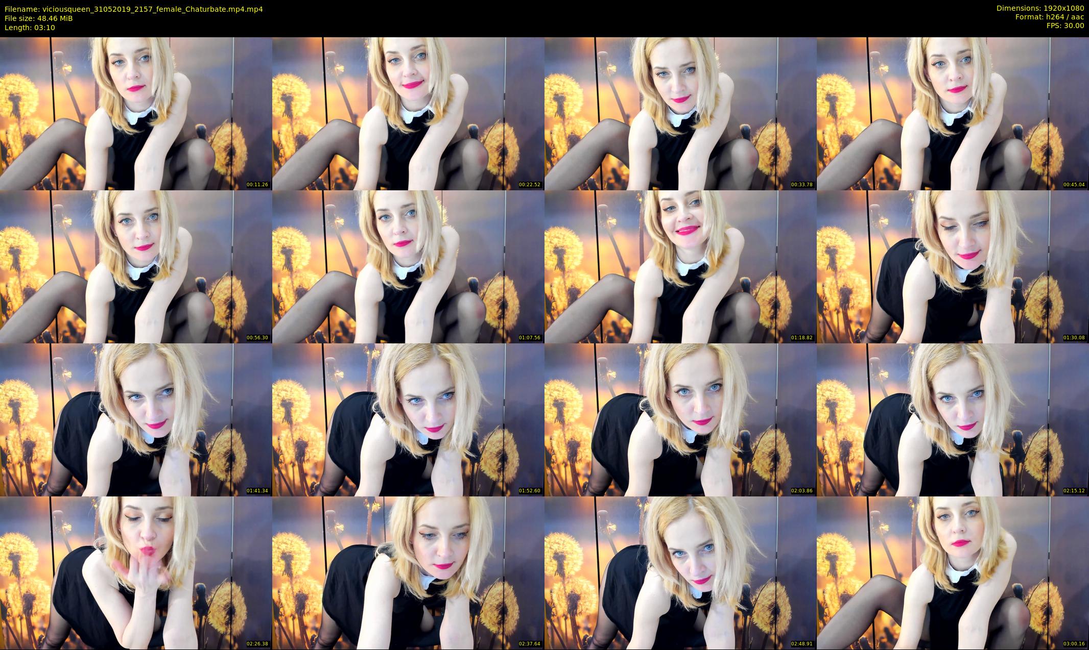 viciousqueen — 4 minute Chaturbate female cam show recording, 1080p, May 31, 2019