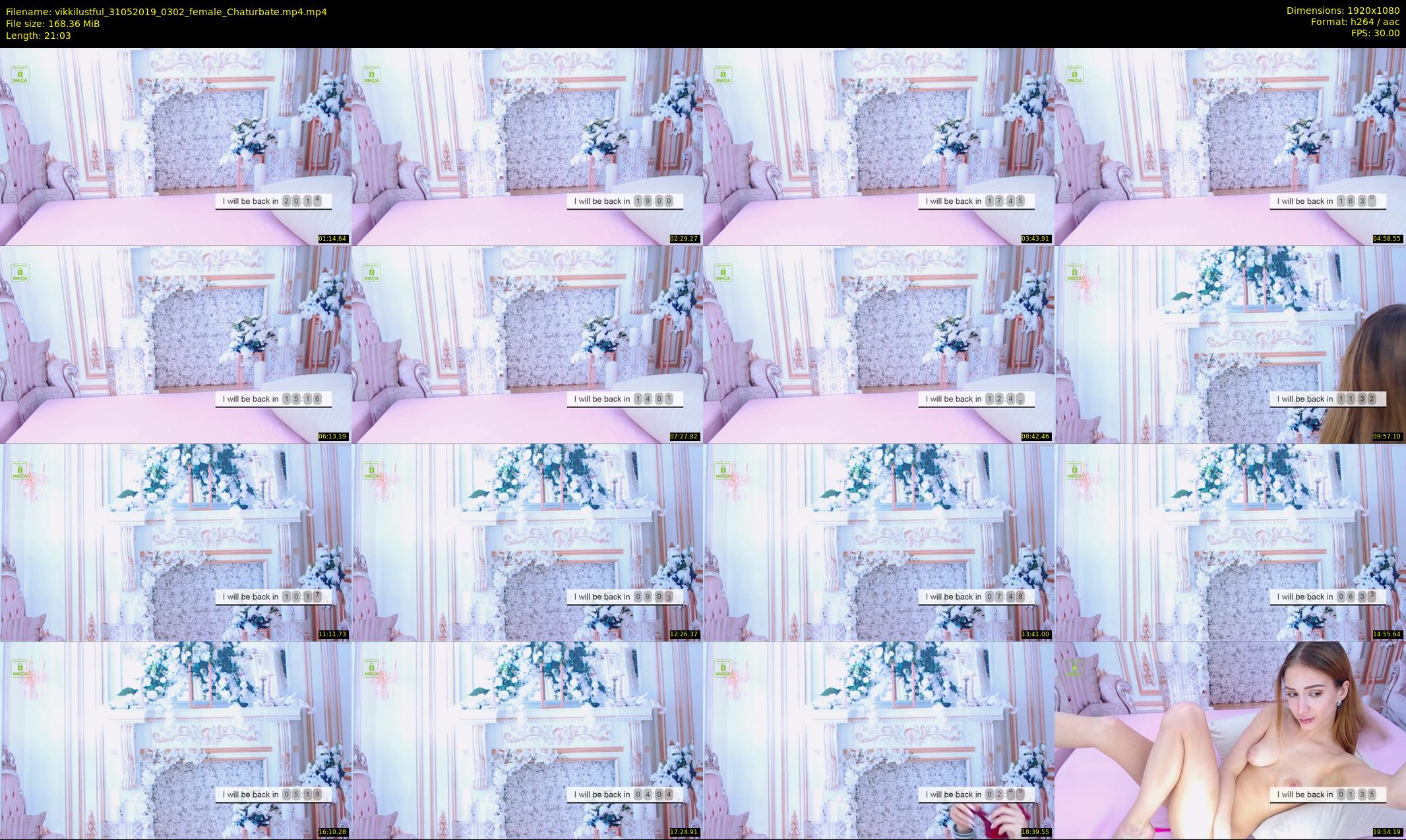 vikkilustful — 22 minute Chaturbate female cam show recording, 1080p, May 31, 2019