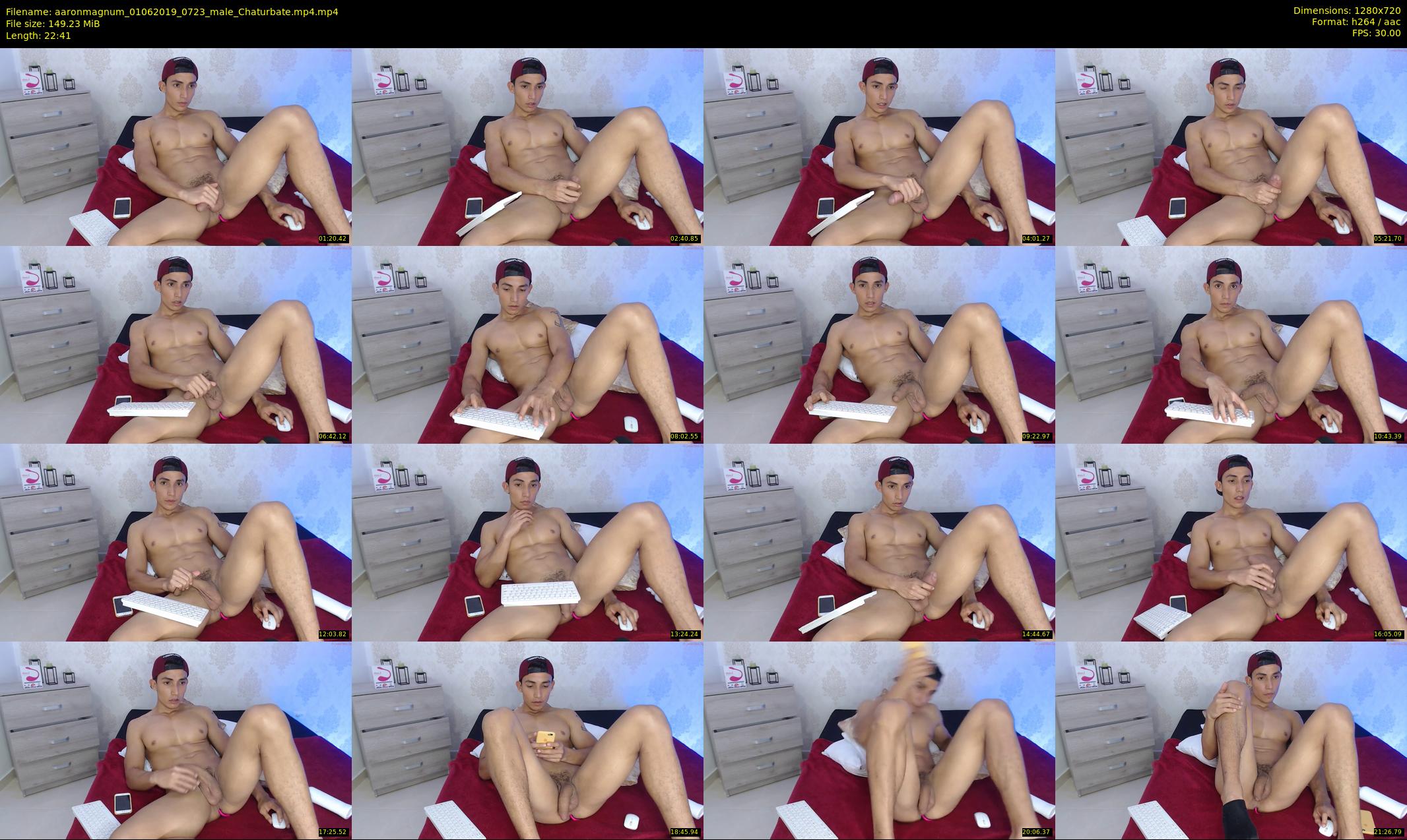 aaronmagnum — 23 minute Chaturbate male cam show recording, 720p, Jun 1, 2019