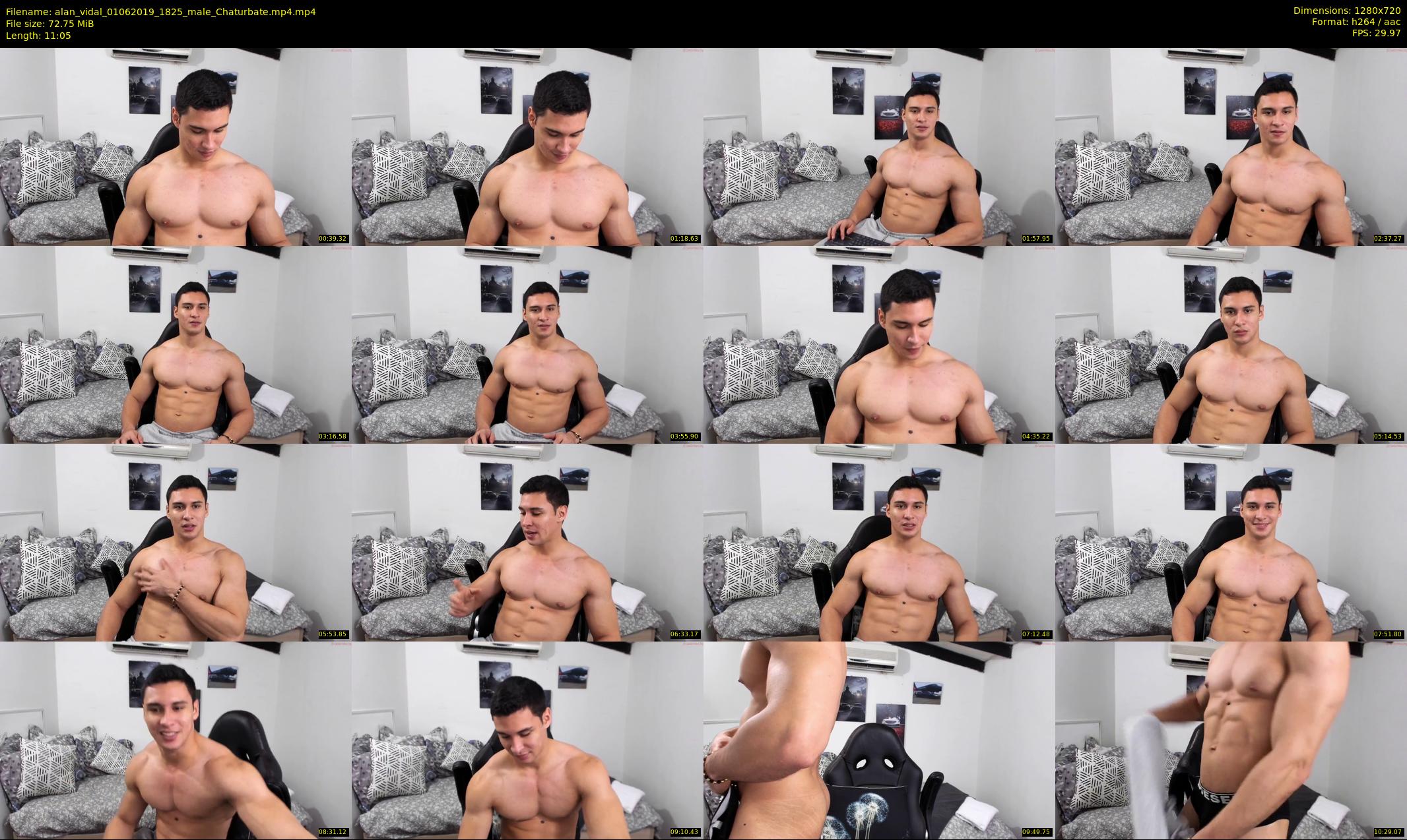 alan_vidal — 12 minute Chaturbate male cam show recording, 720p, Jun 1, 2019