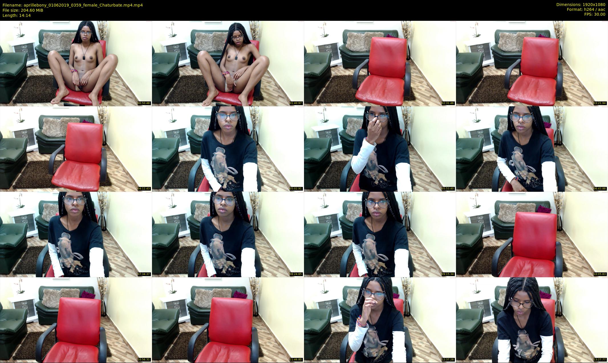 aprillebony — 15 minute Chaturbate female cam show recording, 1080p, Jun 1, 2019