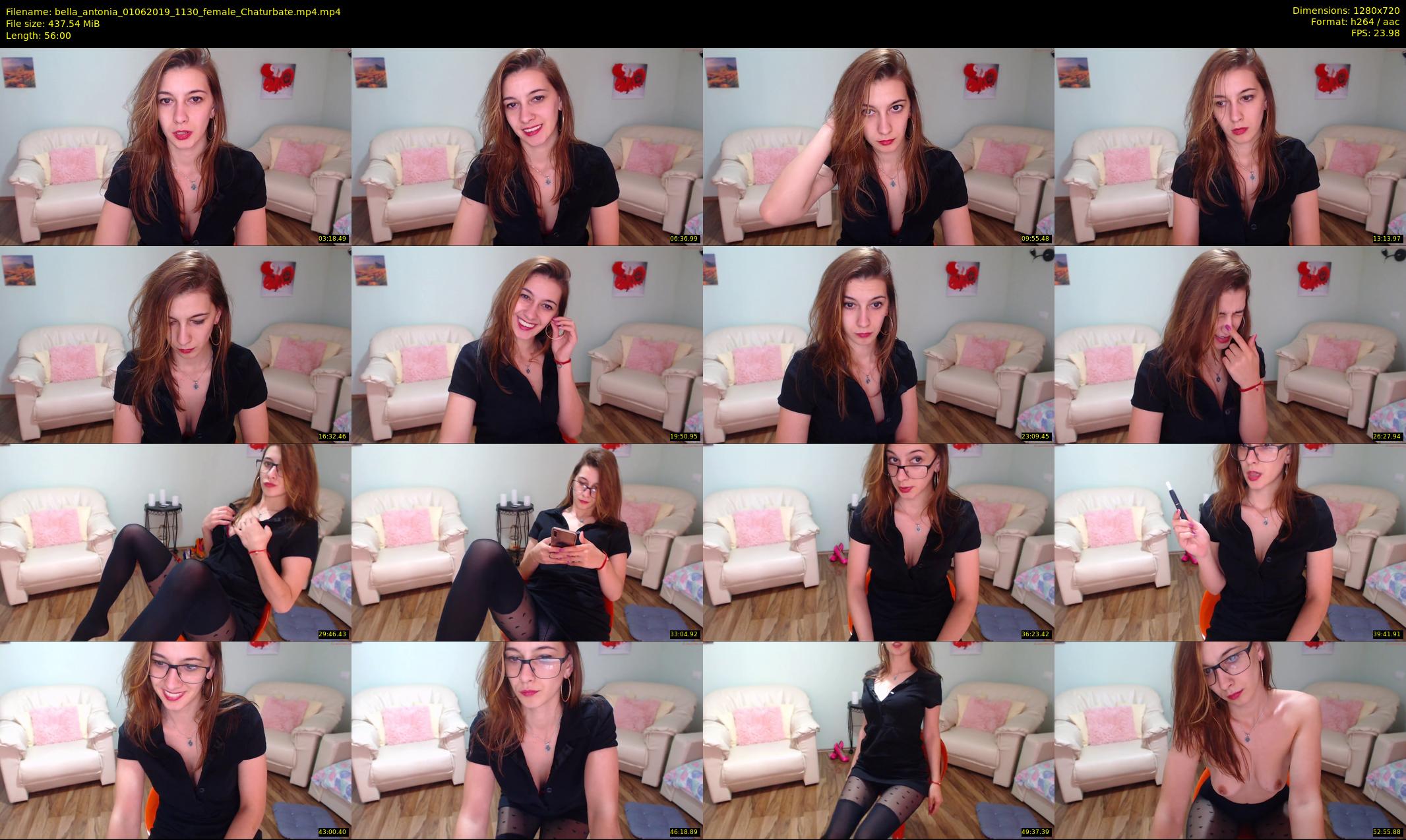 bella_antonia — 56 minute Chaturbate female cam show recording, 720p, Jun 1, 2019