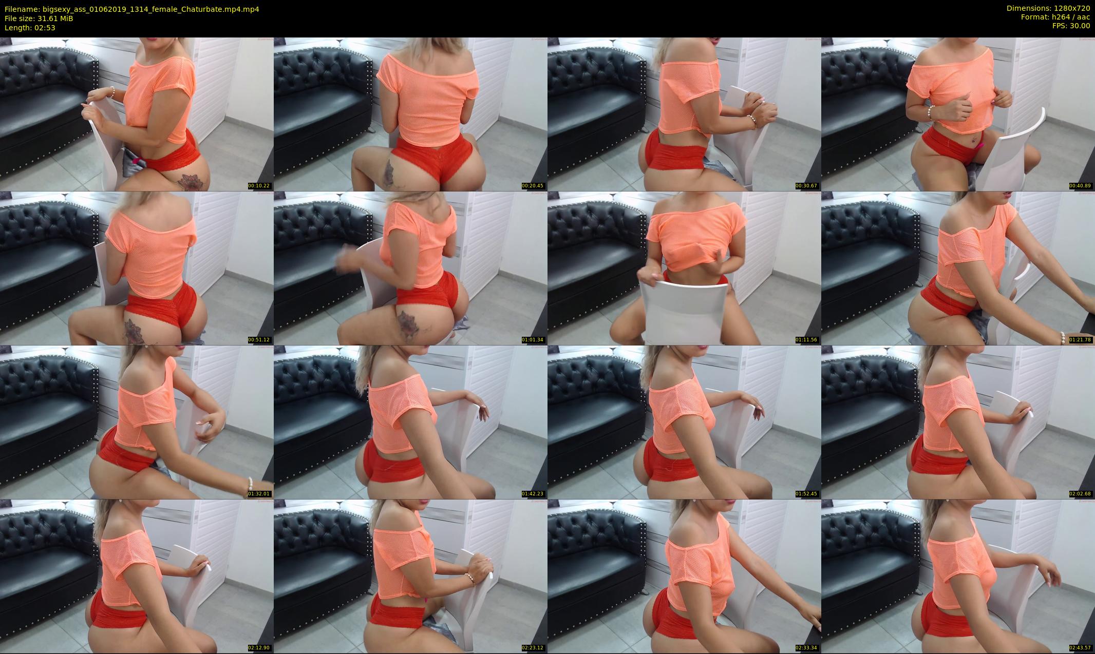 bigsexy_ass — 3 minute Chaturbate female cam show recording, 720p, Jun 1, 2019