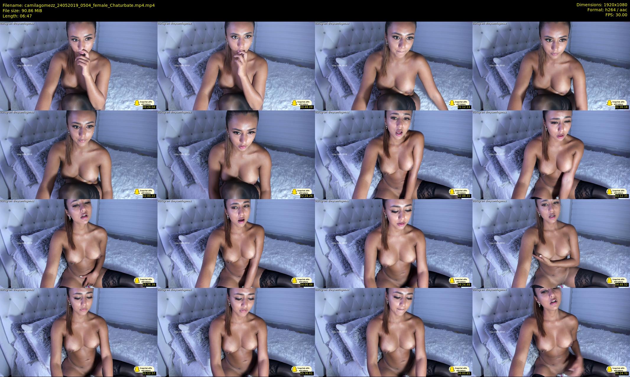 camilagomezz — 7 minute Chaturbate female cam show recording, 1080p, May 24, 2019