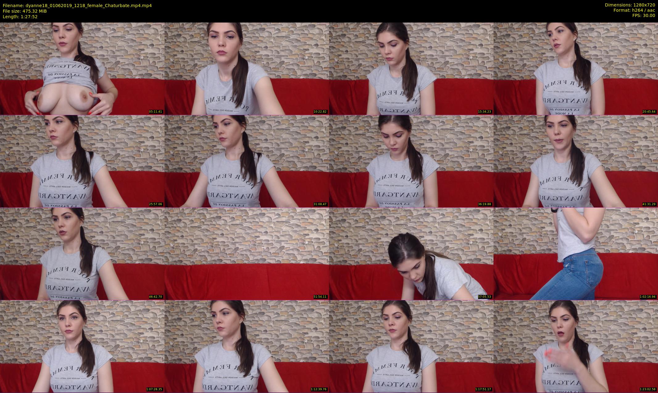 dyanne18 — 88 minute Chaturbate female cam show recording, 720p, Jun 1, 2019