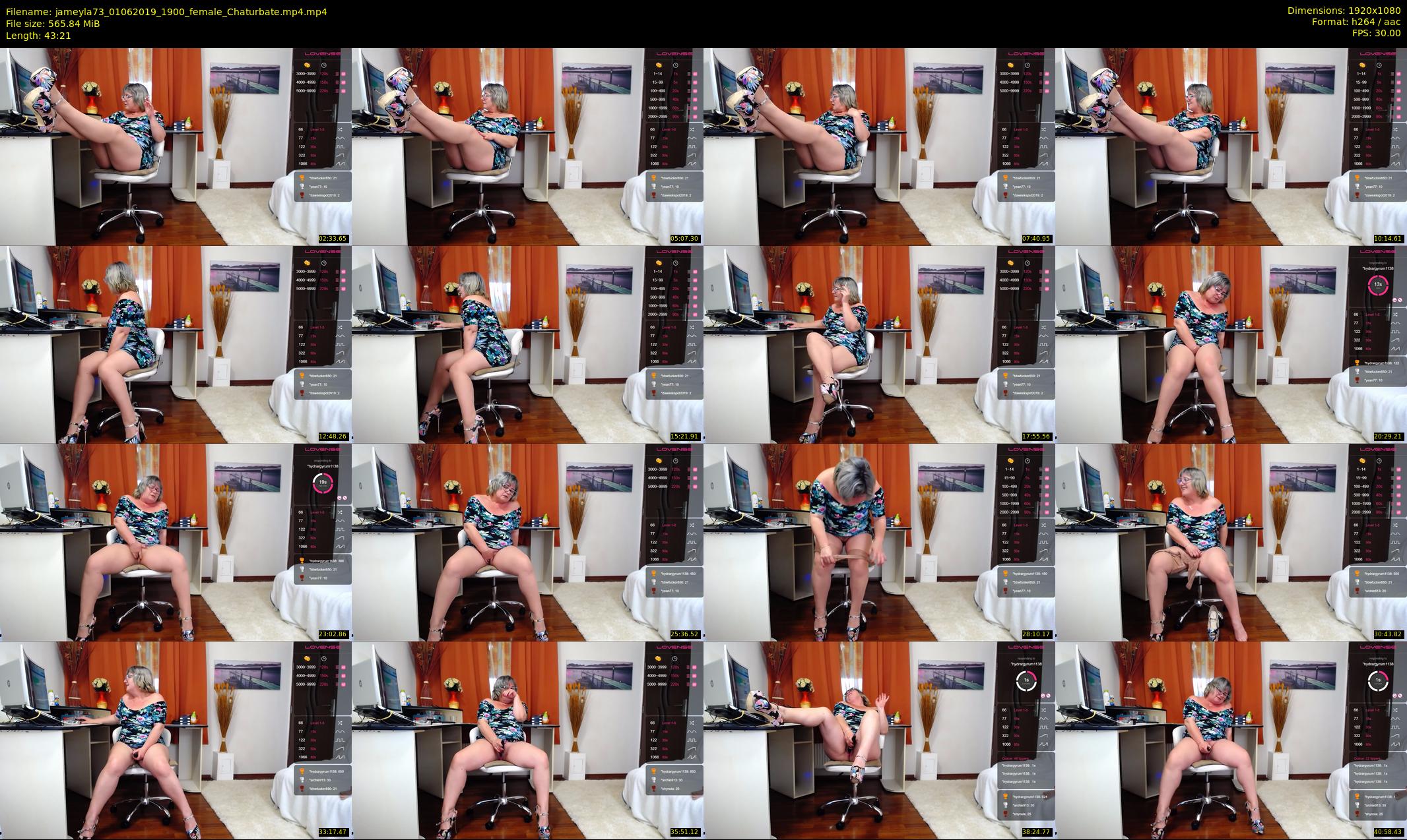 jameyla73 — 44 minute Chaturbate female cam show recording, 1080p, Jun 1, 2019