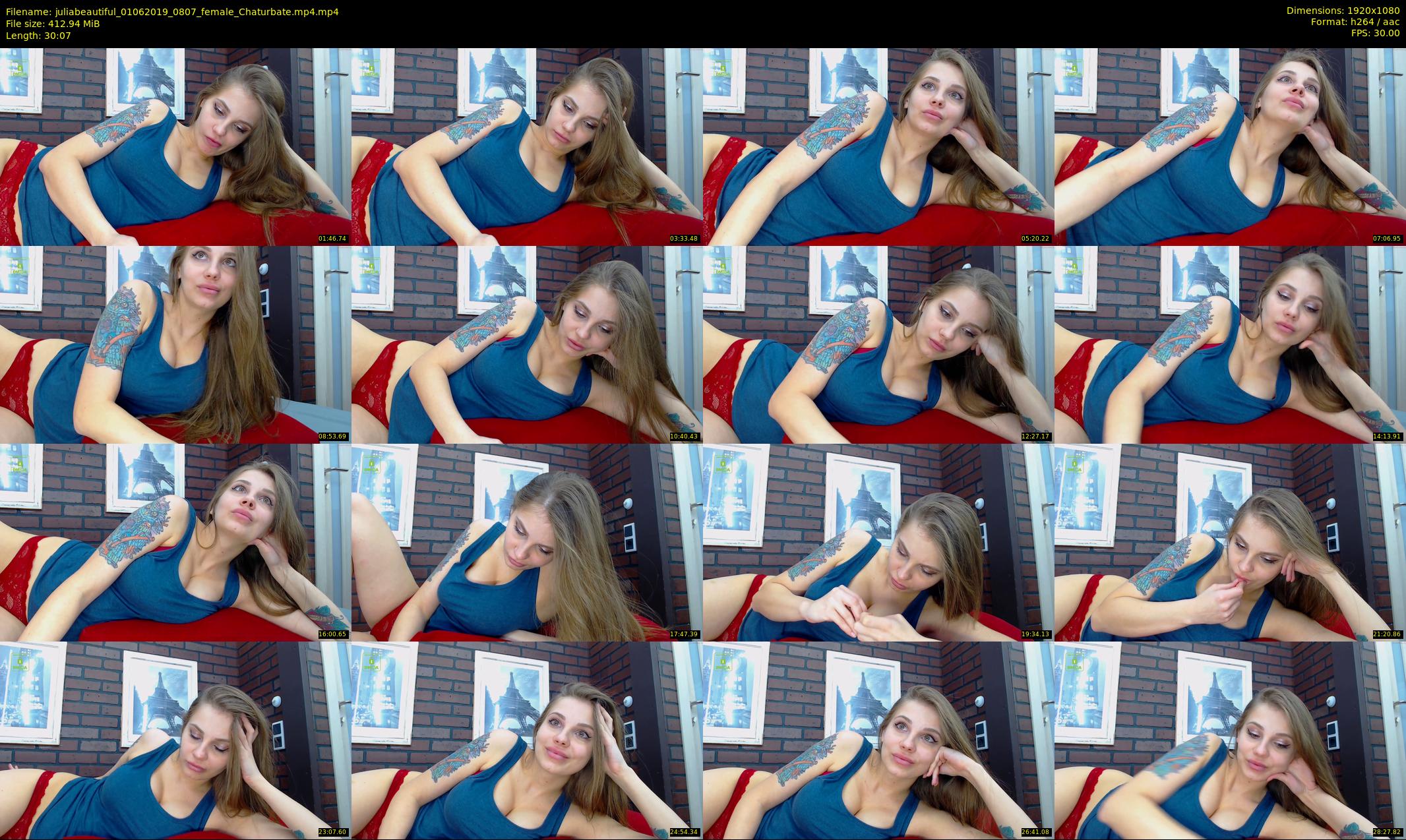 juliabeautiful — 31 minute Chaturbate female cam show recording, 1080p, Jun 1, 2019
