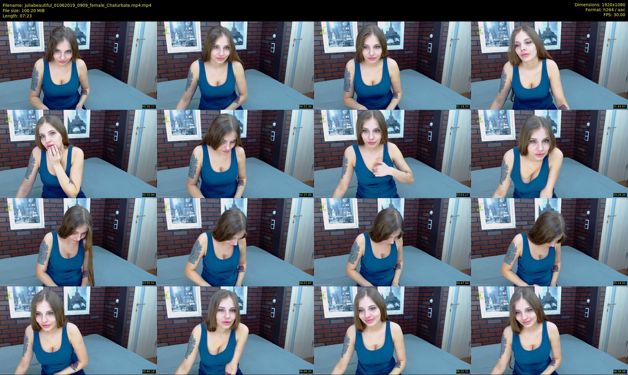juliabeautiful — 8 minute Chaturbate female cam show recording, 1080p, Jun 1, 2019
