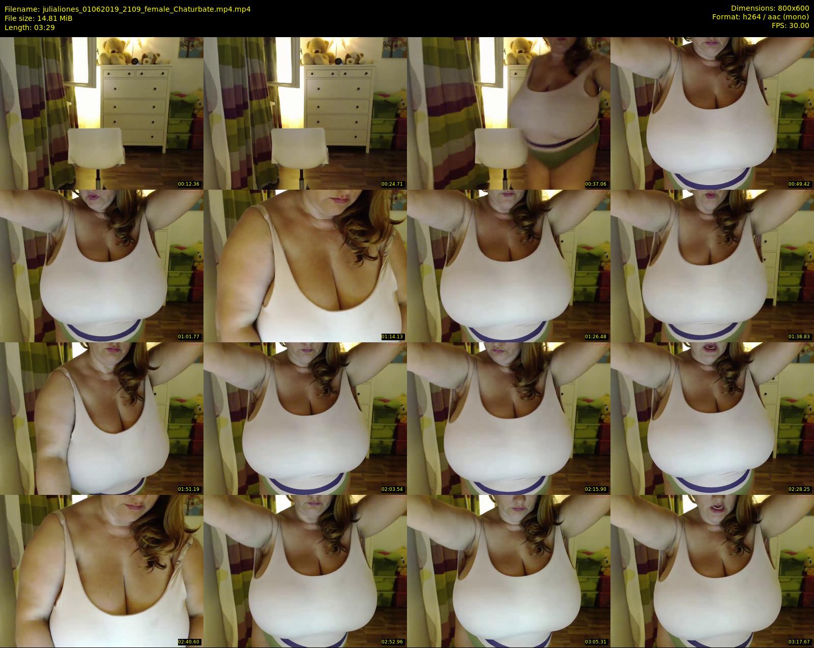 julialiones — 4 minute Chaturbate female cam show recording, 480p, Jun 1, 2019