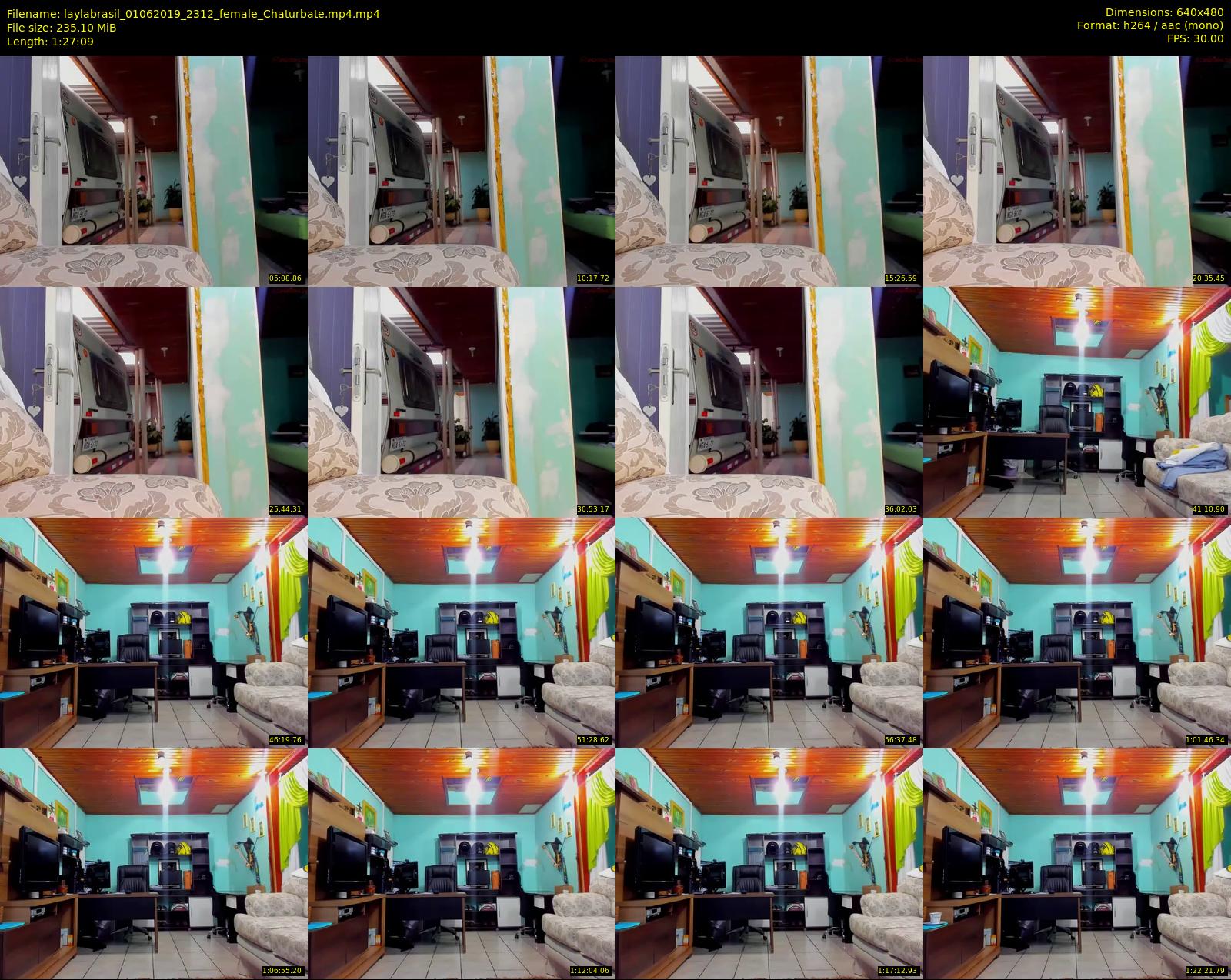 laylabrasil — 88 minute Chaturbate female cam show recording, 480p, Jun 1, 2019