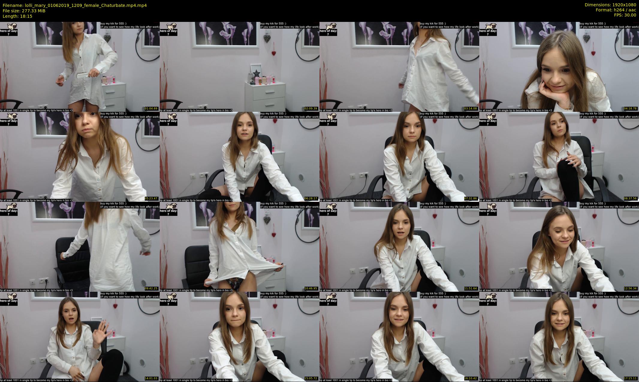 lolli_mary — 19 minute Chaturbate female cam show recording, 1080p, Jun 1, 2019